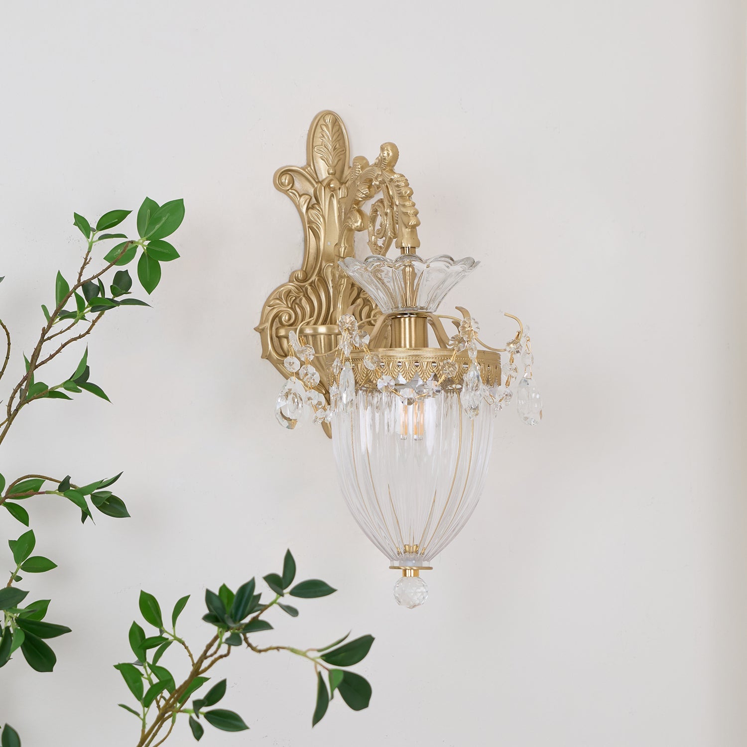 Elosia Gold Double Wall Lamp - Letslighting