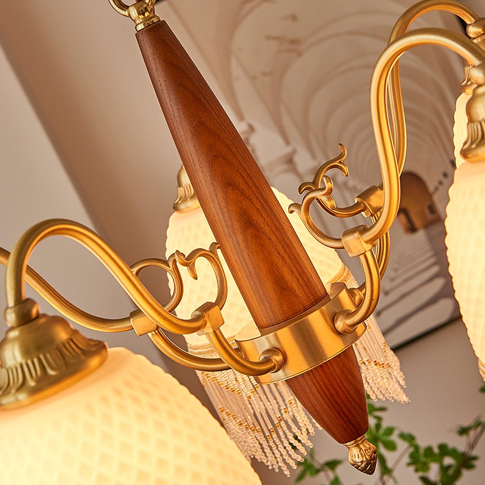 Aurora Chandelier Tassel Glass Vintage - Letslighting