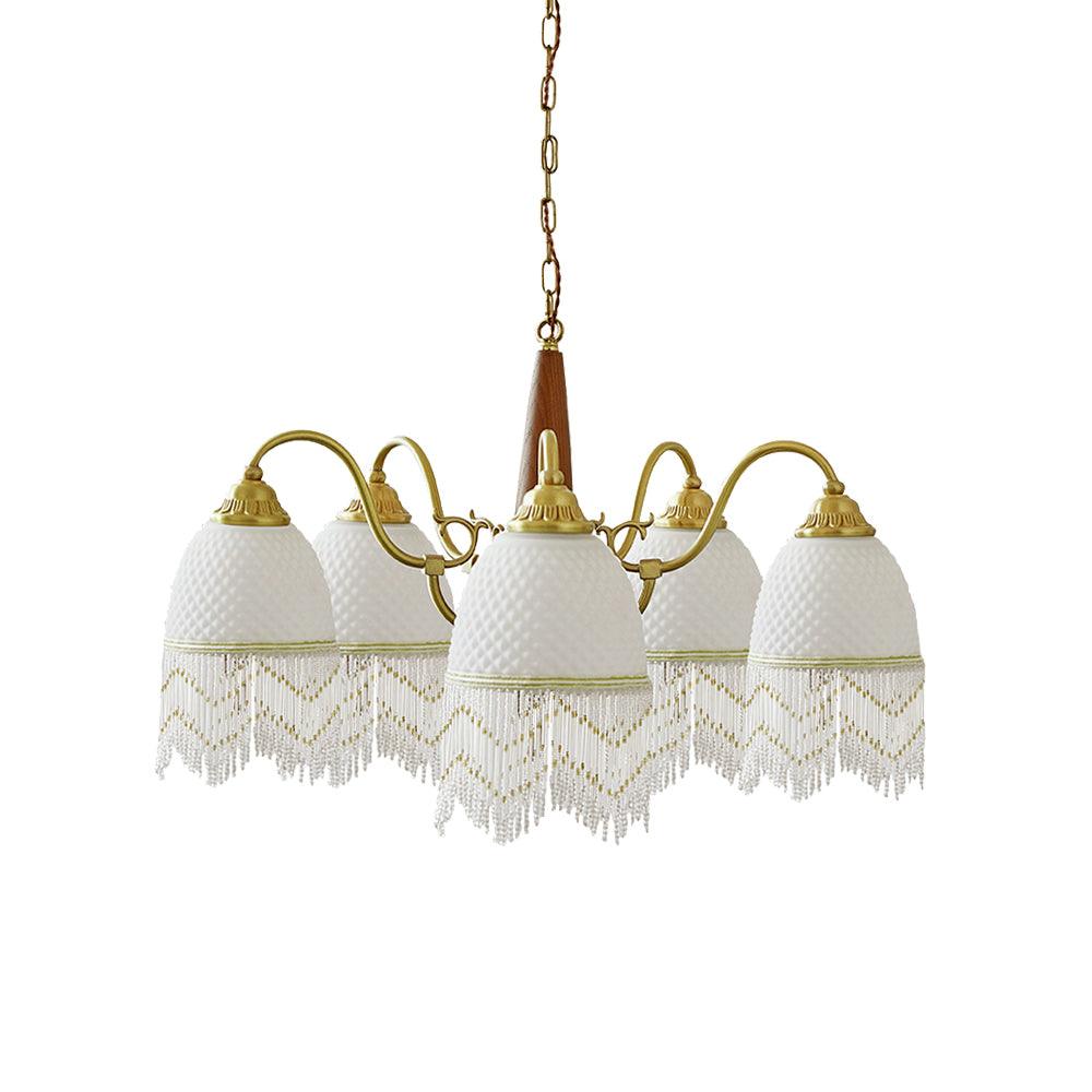 Aurora Chandelier Tassel Glass Vintage - Letslighting