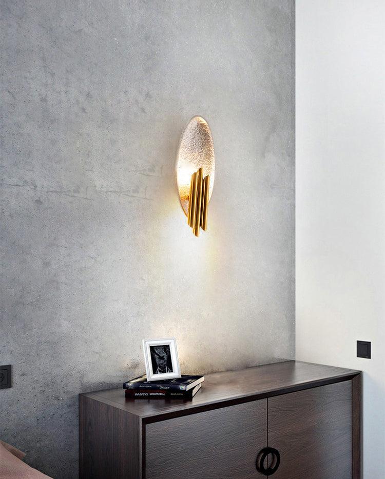 Lustra Wall Sconce Gold Black Minimalist - Letslighting