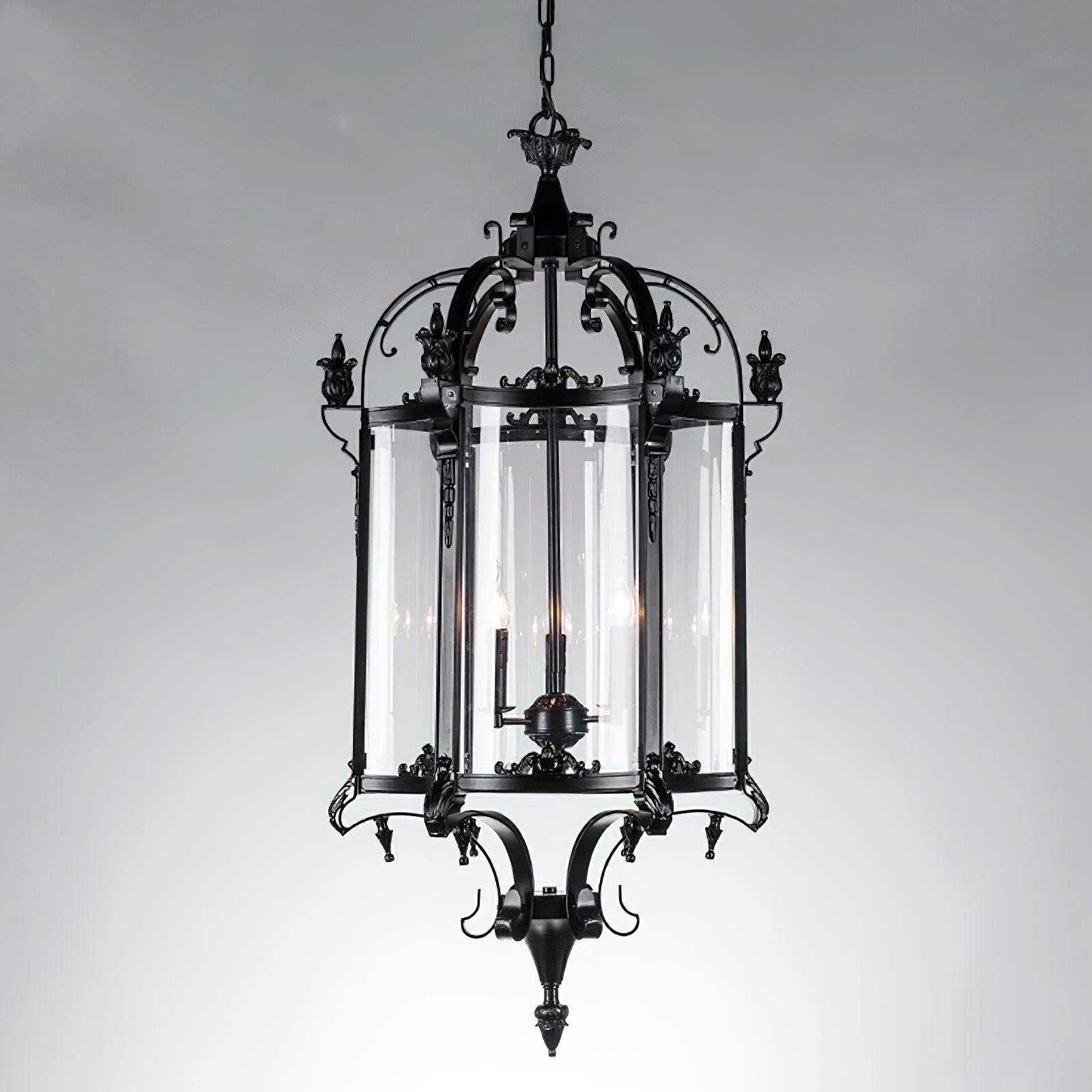 Ardorion Vintage Luxury Glass Lantern Chandelier - Letslighting