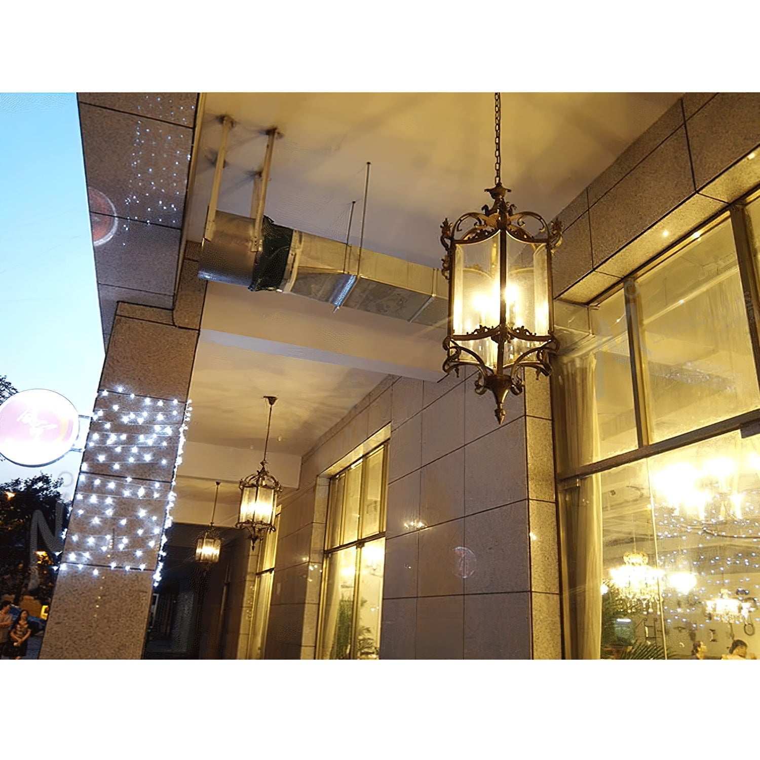 Ardorion Vintage Luxury Glass Lantern Chandelier - Letslighting