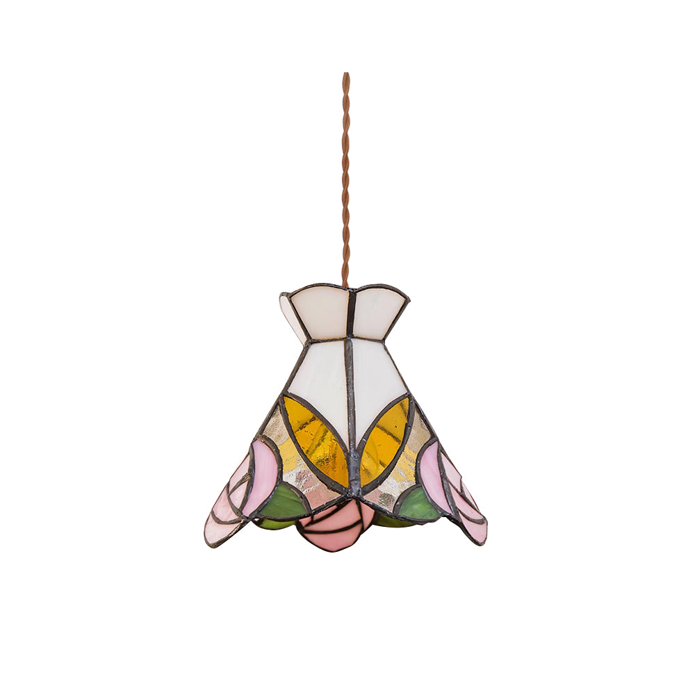 Tiffany Rose Leaf Pendant Light - Letslighting
