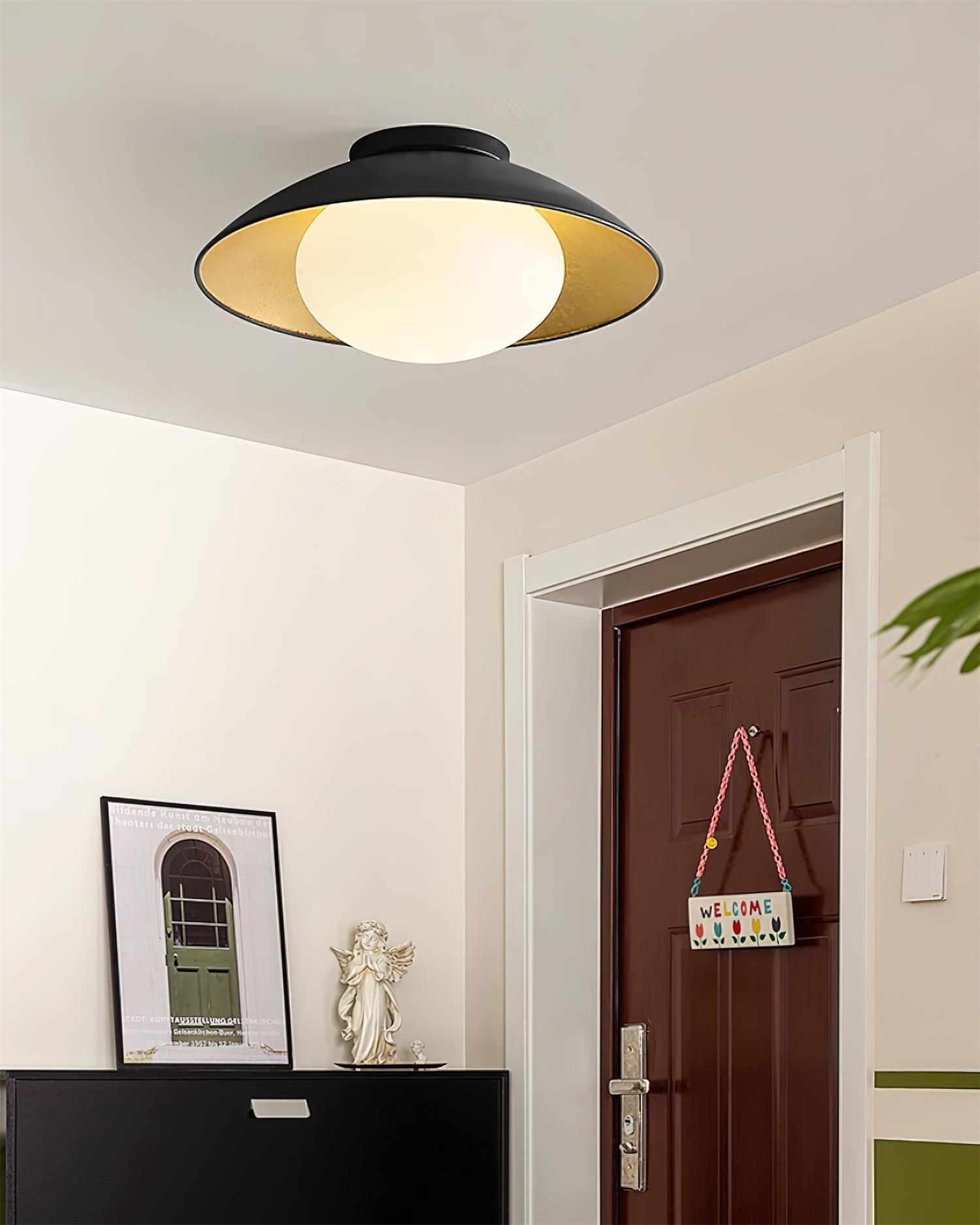 Ceiling Light Canopy Glass Globe Modern Minimalist - Letslighting