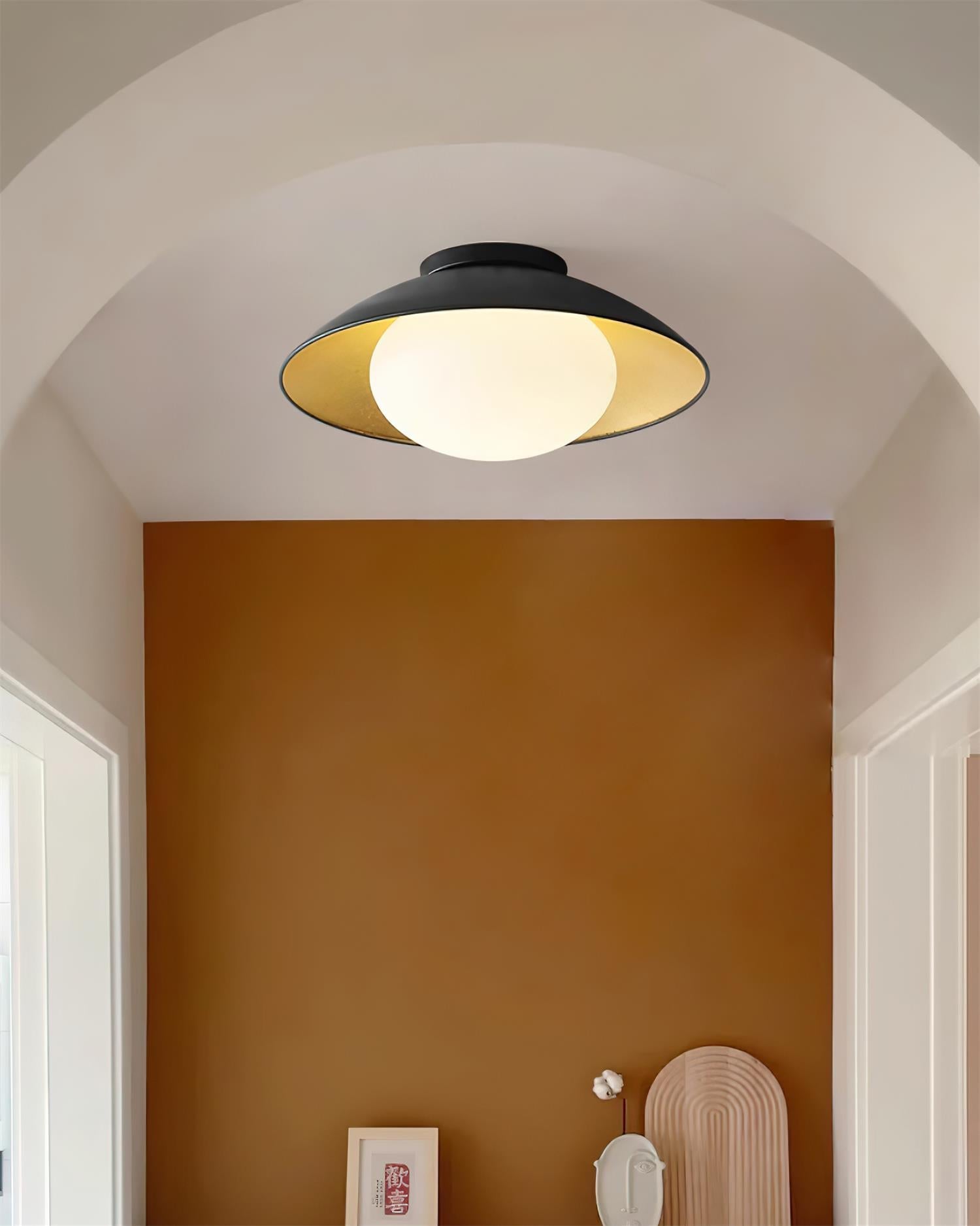 Ceiling Light Canopy Glass Globe Modern Minimalist - Letslighting
