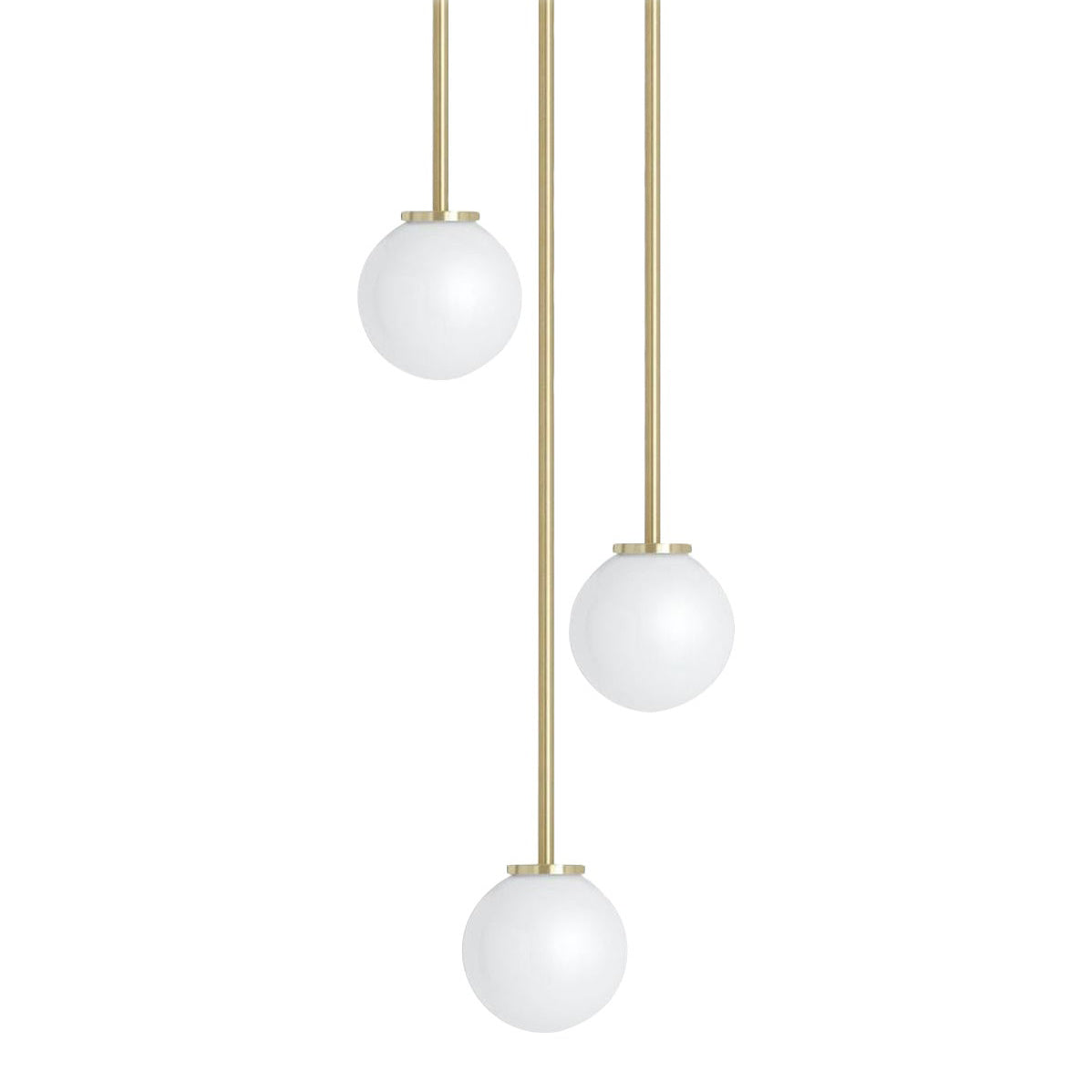 Nyrinis Modern Minimalist Cluster Brass Glass Chandelier - Letslighting