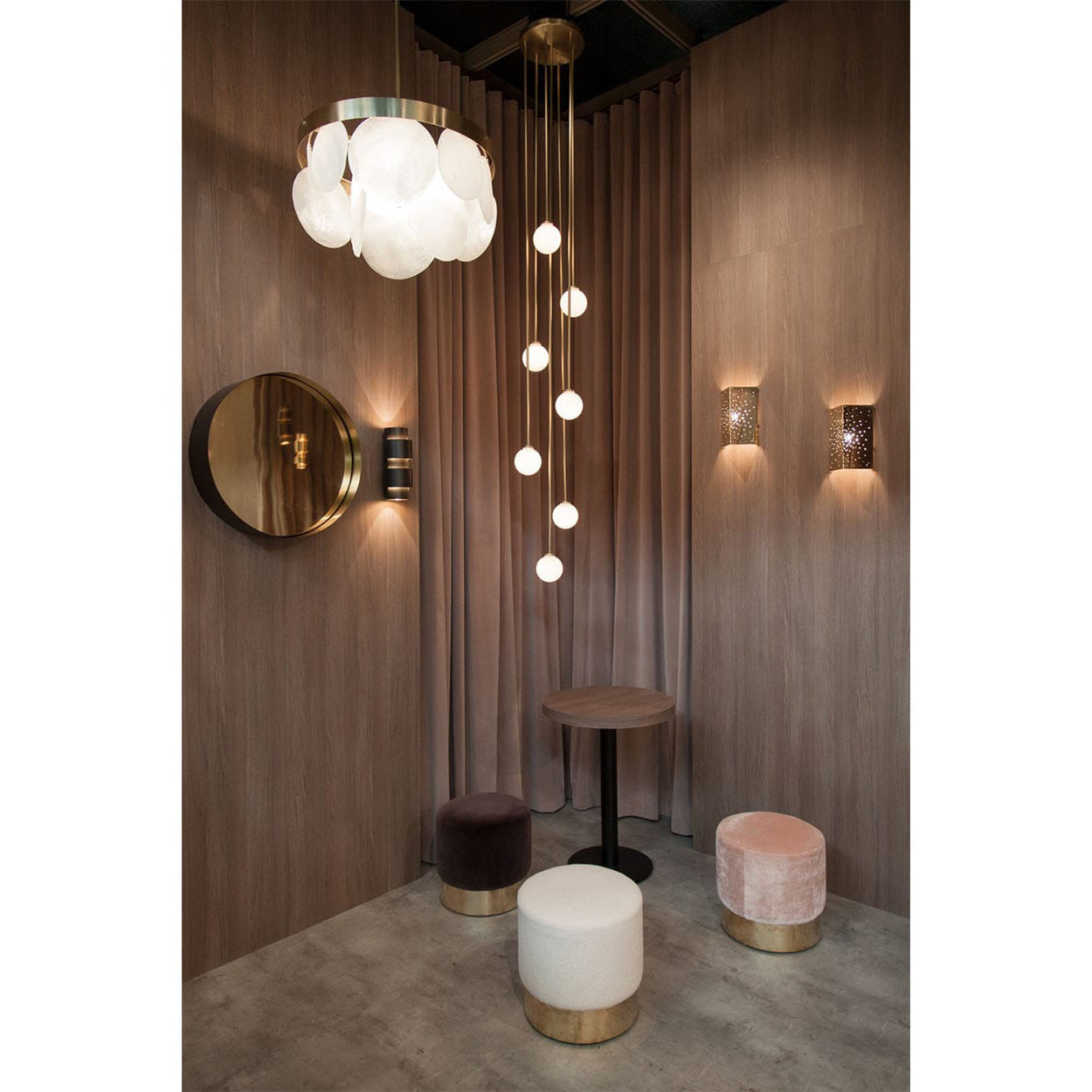 Nyrinis Modern Minimalist Cluster Brass Glass Chandelier - Letslighting