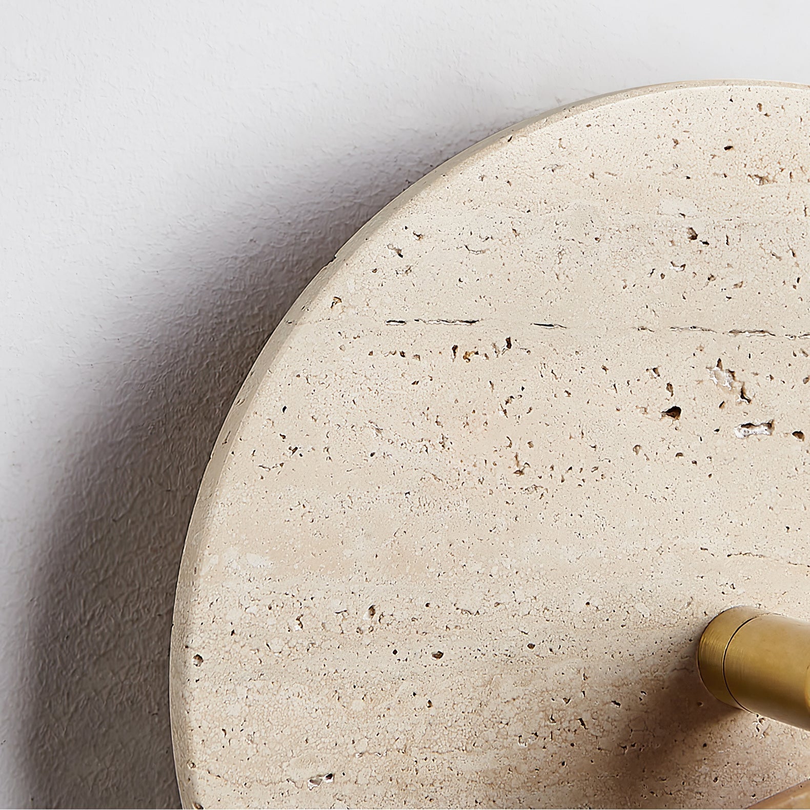 Evzoryra Disc Swing Travertine Wall Light - Letslighting