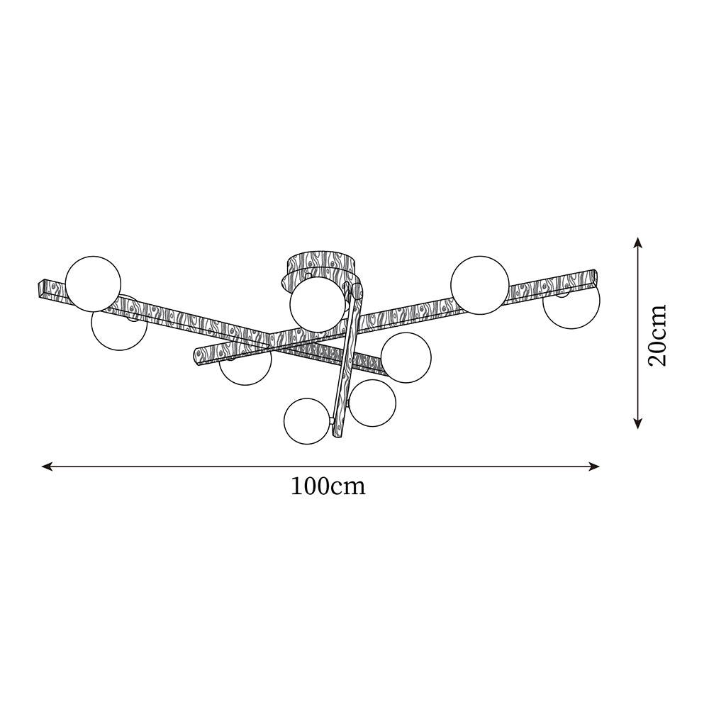 Wooden Branch Ceiling Light - Letslighting