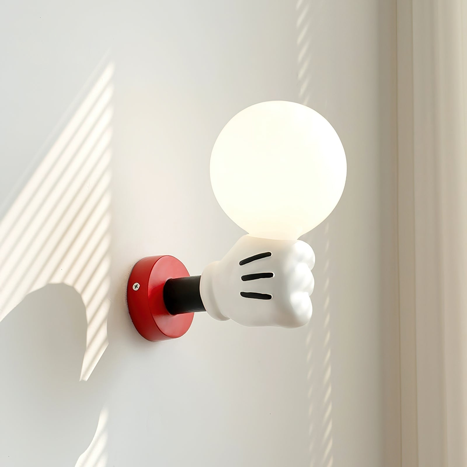 Wall Lamp Fabric Shade Modern Classic Gold Walnut Sconce Bedroom - Letslighting