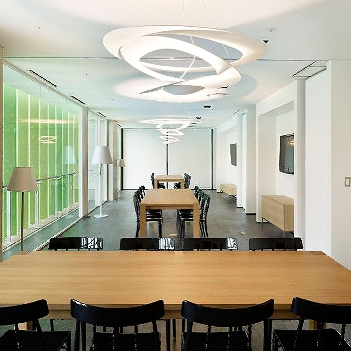 Micro LED Chandelier LED Swirl Rings - Letslighting
