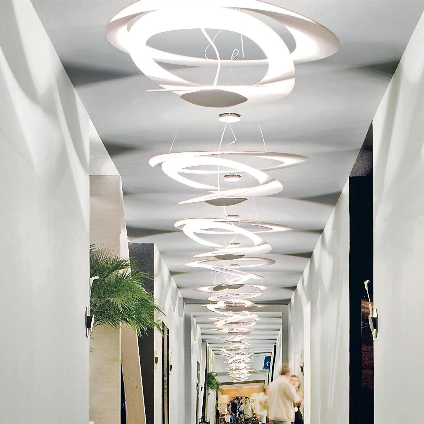 Micro LED Chandelier LED Swirl Rings - Letslighting