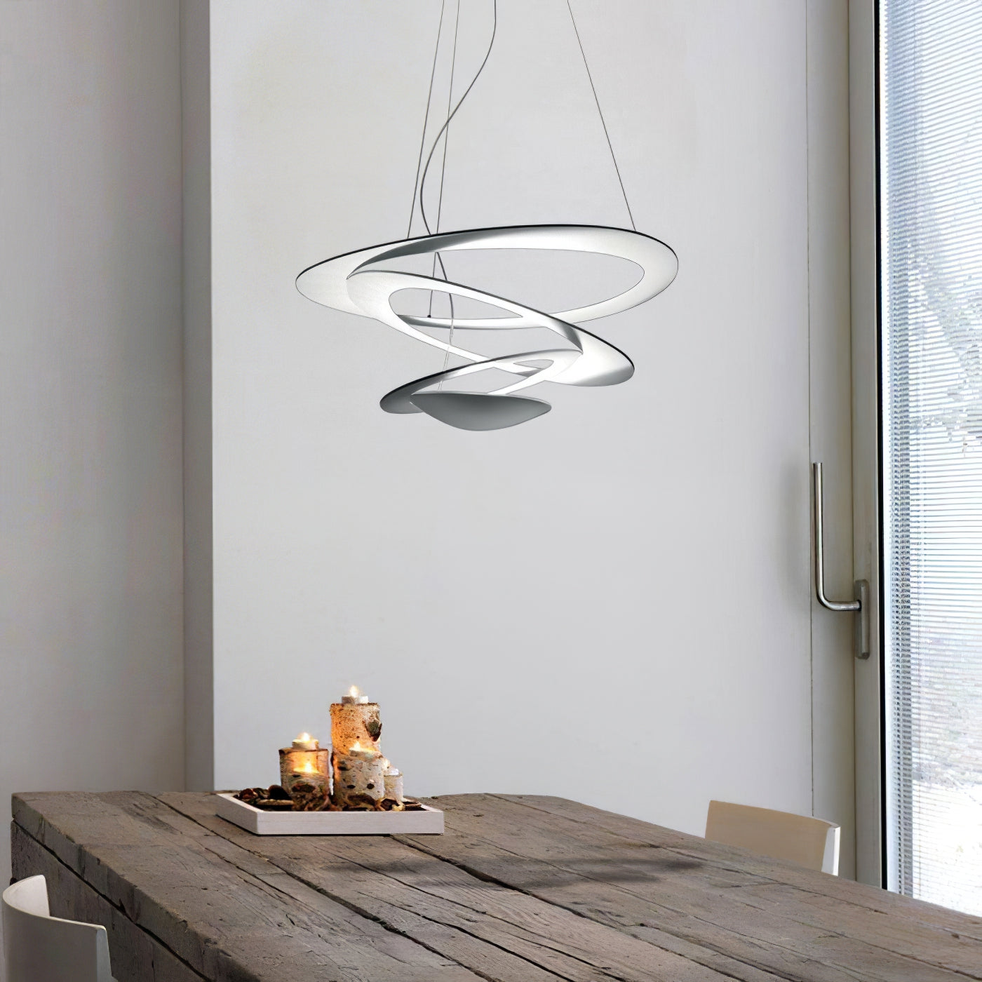 Micro LED Chandelier LED Swirl Rings - Letslighting