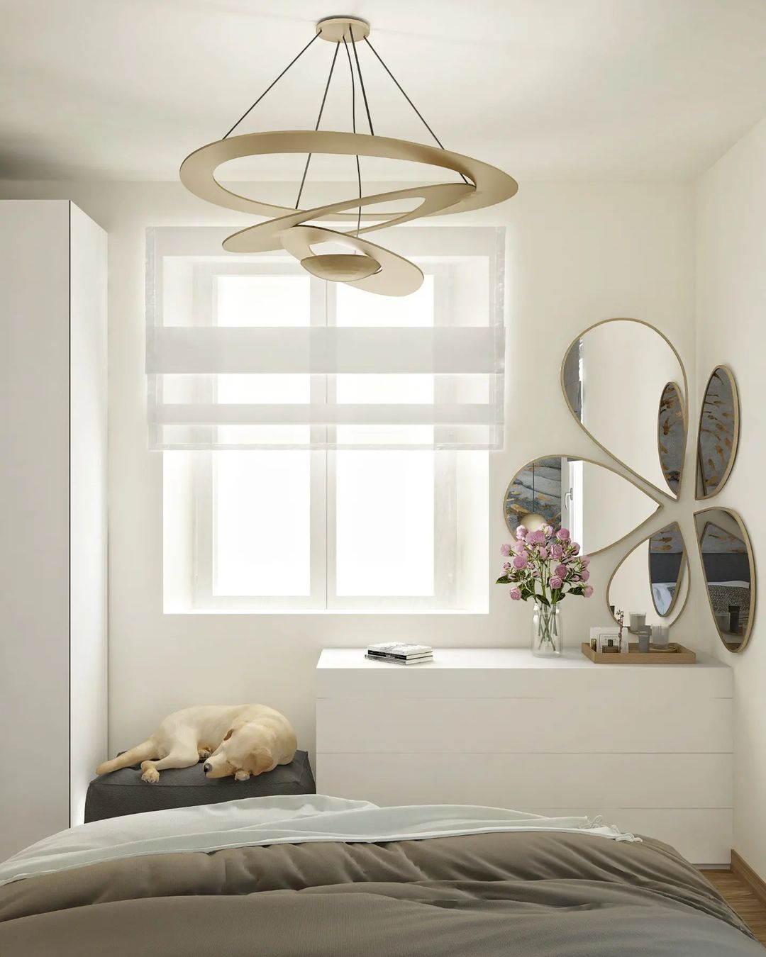 Micro LED Chandelier LED Swirl Rings - Letslighting