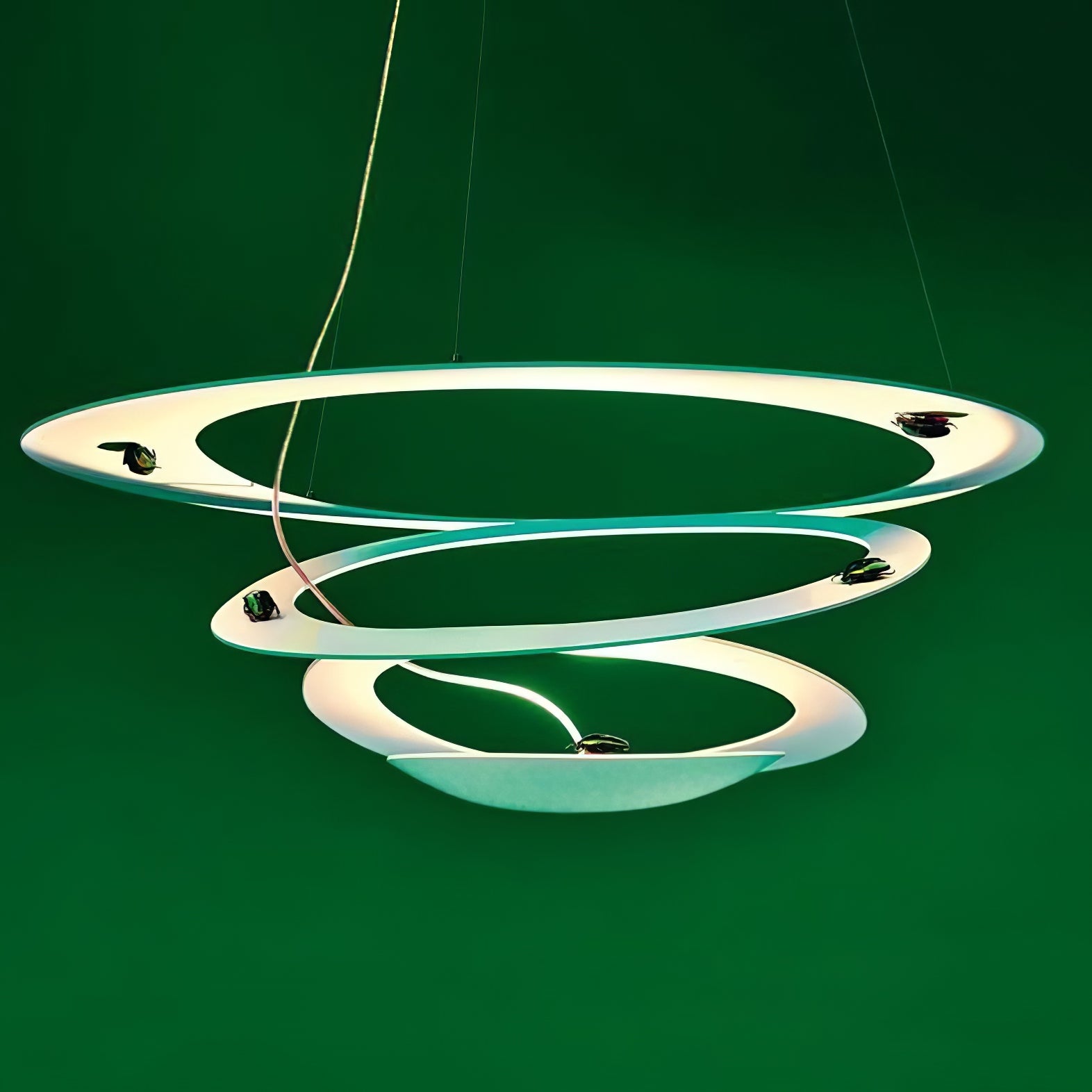 Micro LED Chandelier LED Swirl Rings - Letslighting