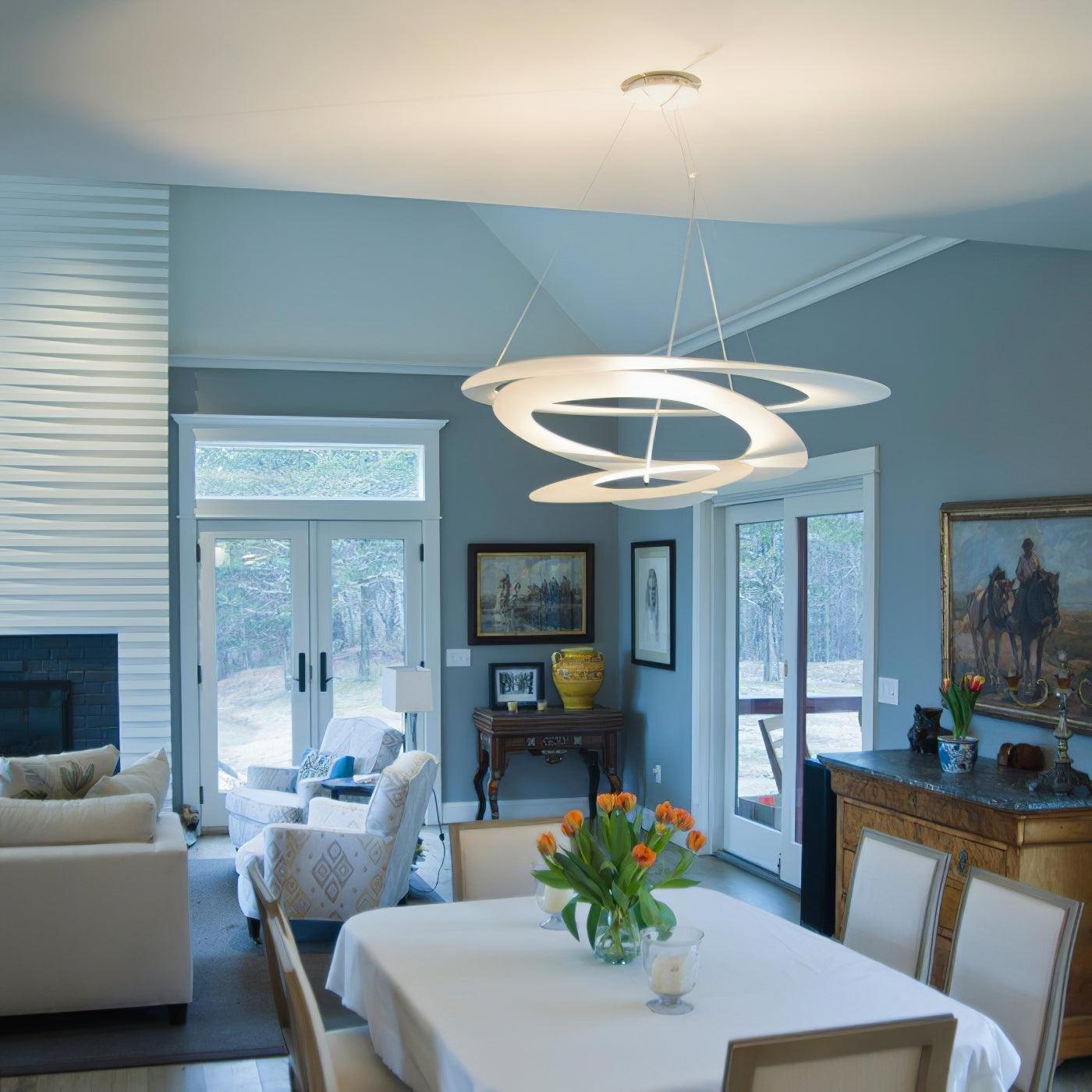 Micro LED Chandelier LED Swirl Rings - Letslighting