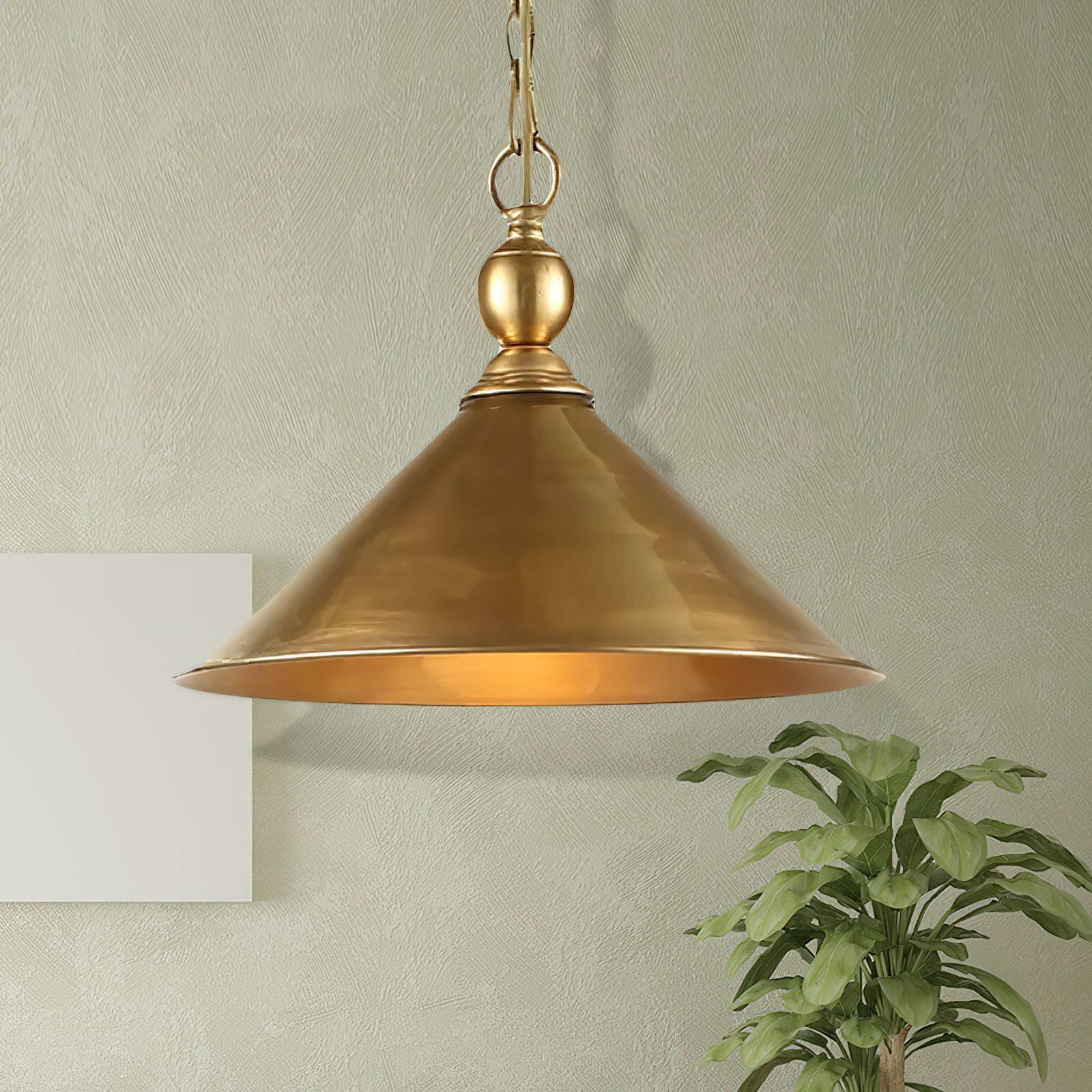 Cemirel Vintage Industrial Brass Pendant Light - Letslighting
