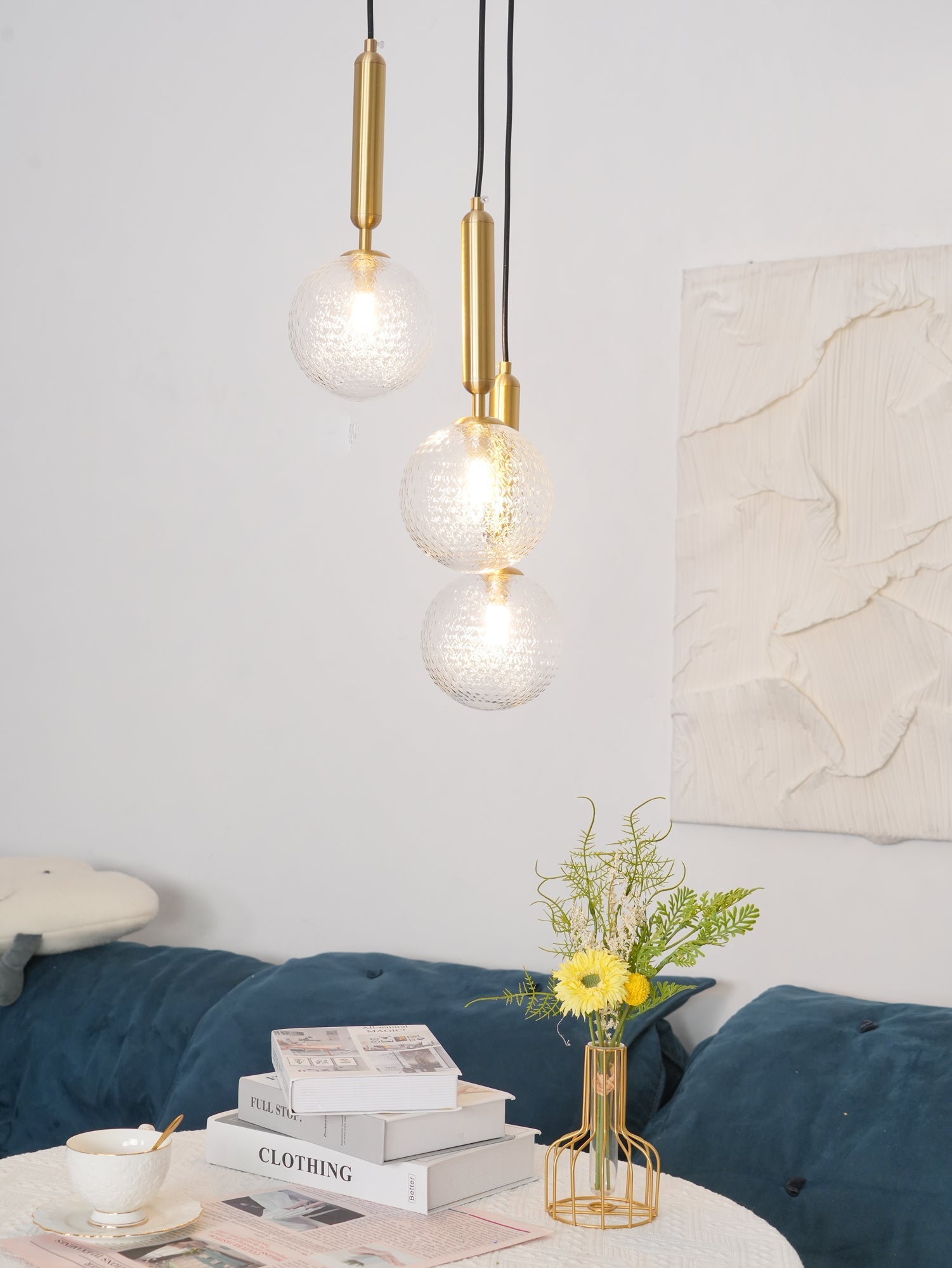 Velain Brass Industrial Pendant Light - Letslighting