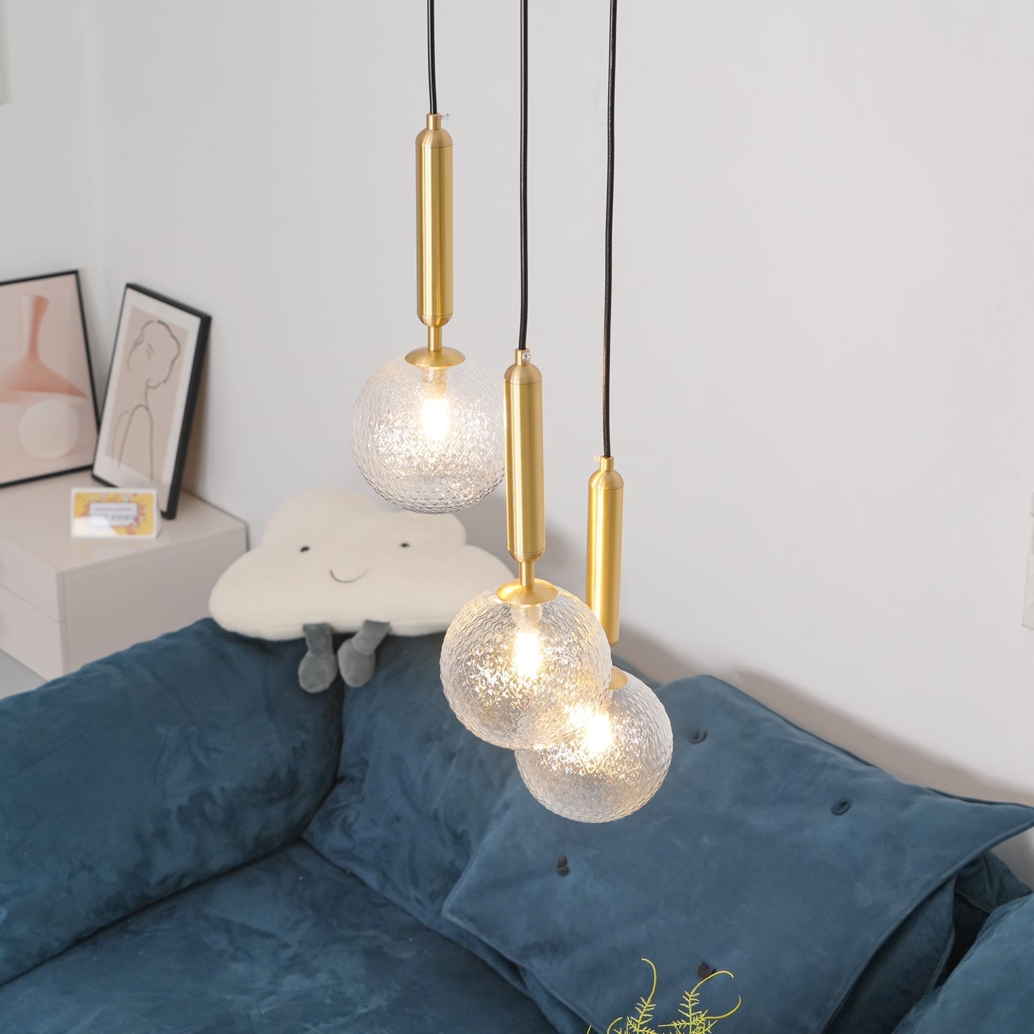 Velain Brass Industrial Pendant Light - Letslighting