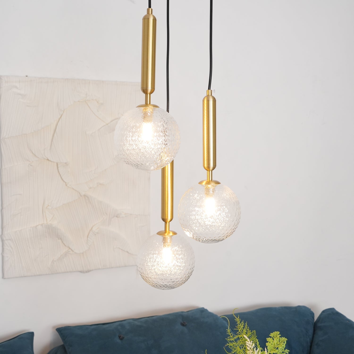 Velain Brass Industrial Pendant Light - Letslighting