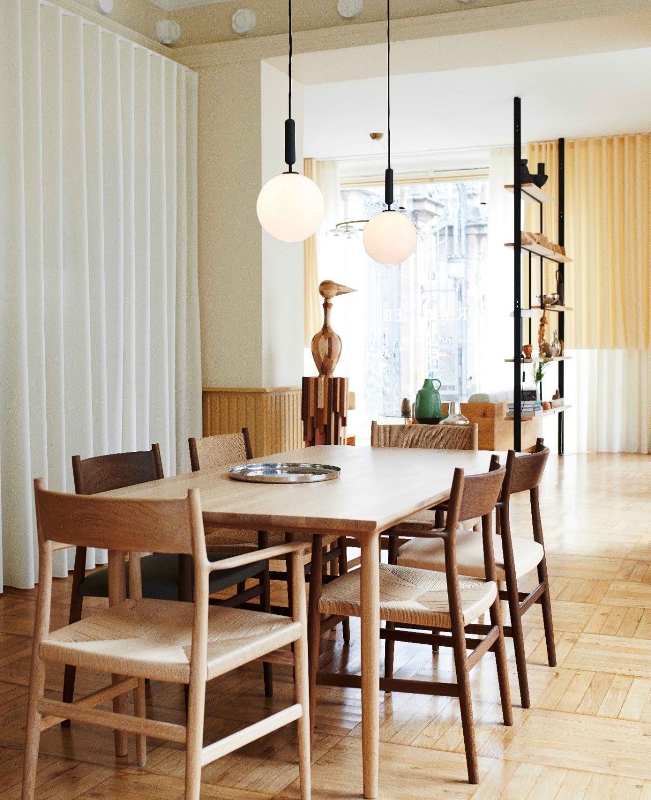 Azorila Modern Minimalist Swag Brass Glass Pendant Light - Letslighting