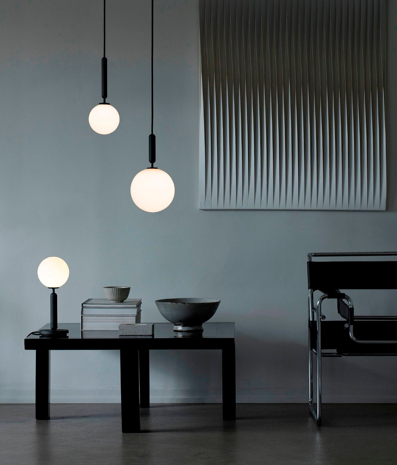 Azorila Modern Minimalist Swag Brass Glass Pendant Light - Letslighting