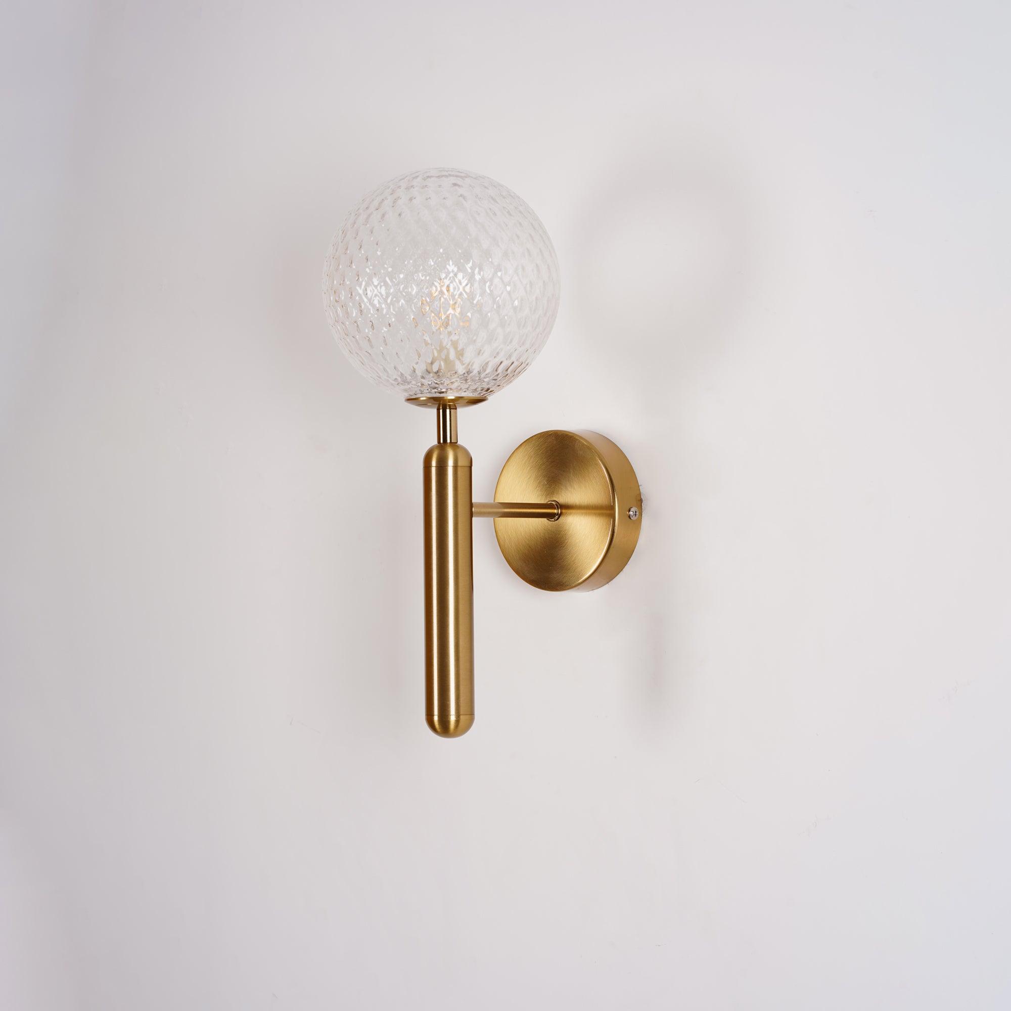 Ilirila Modern Minimalist Brass Glass Wall Light - Letslighting