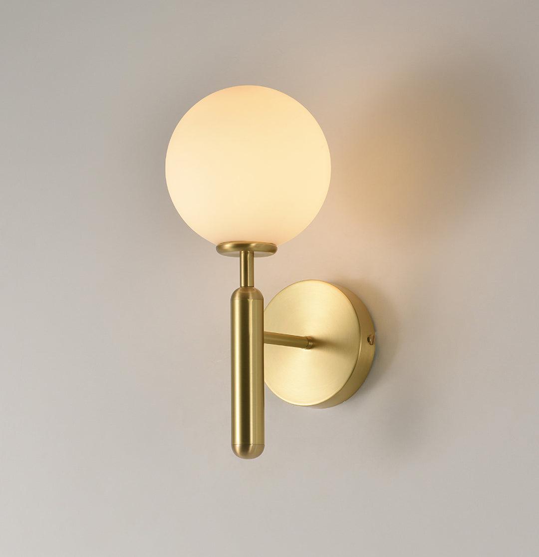 Ilirila Modern Minimalist Brass Glass Wall Light - Letslighting