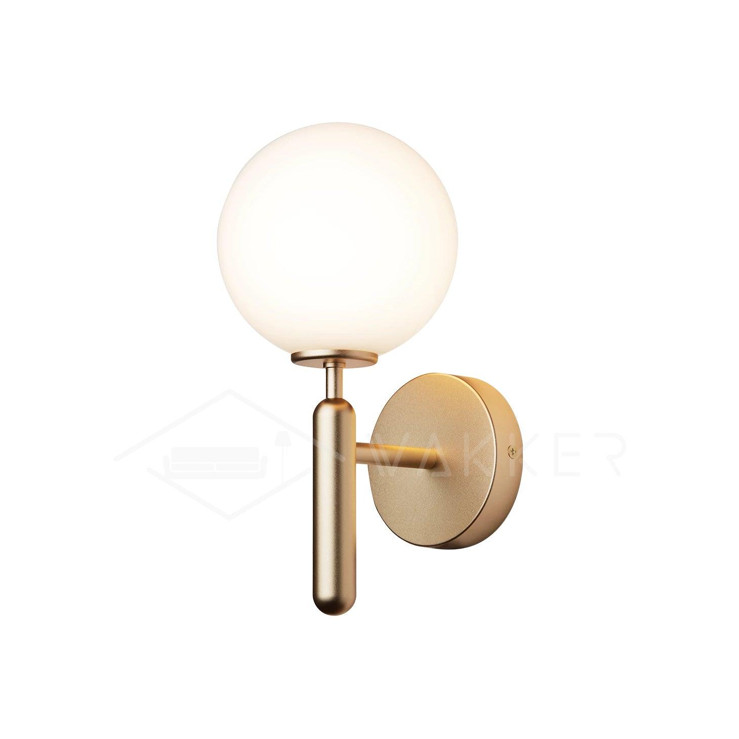 Ilirila Modern Minimalist Brass Glass Wall Light - Letslighting