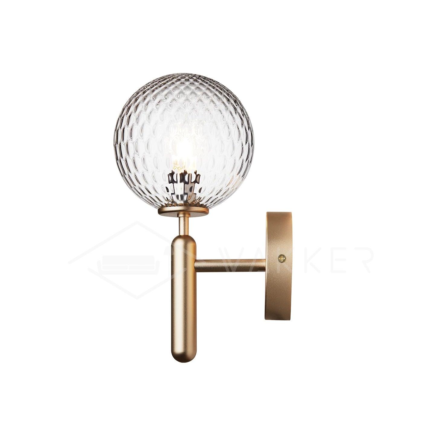 Ilirila Modern Minimalist Brass Glass Wall Light - Letslighting