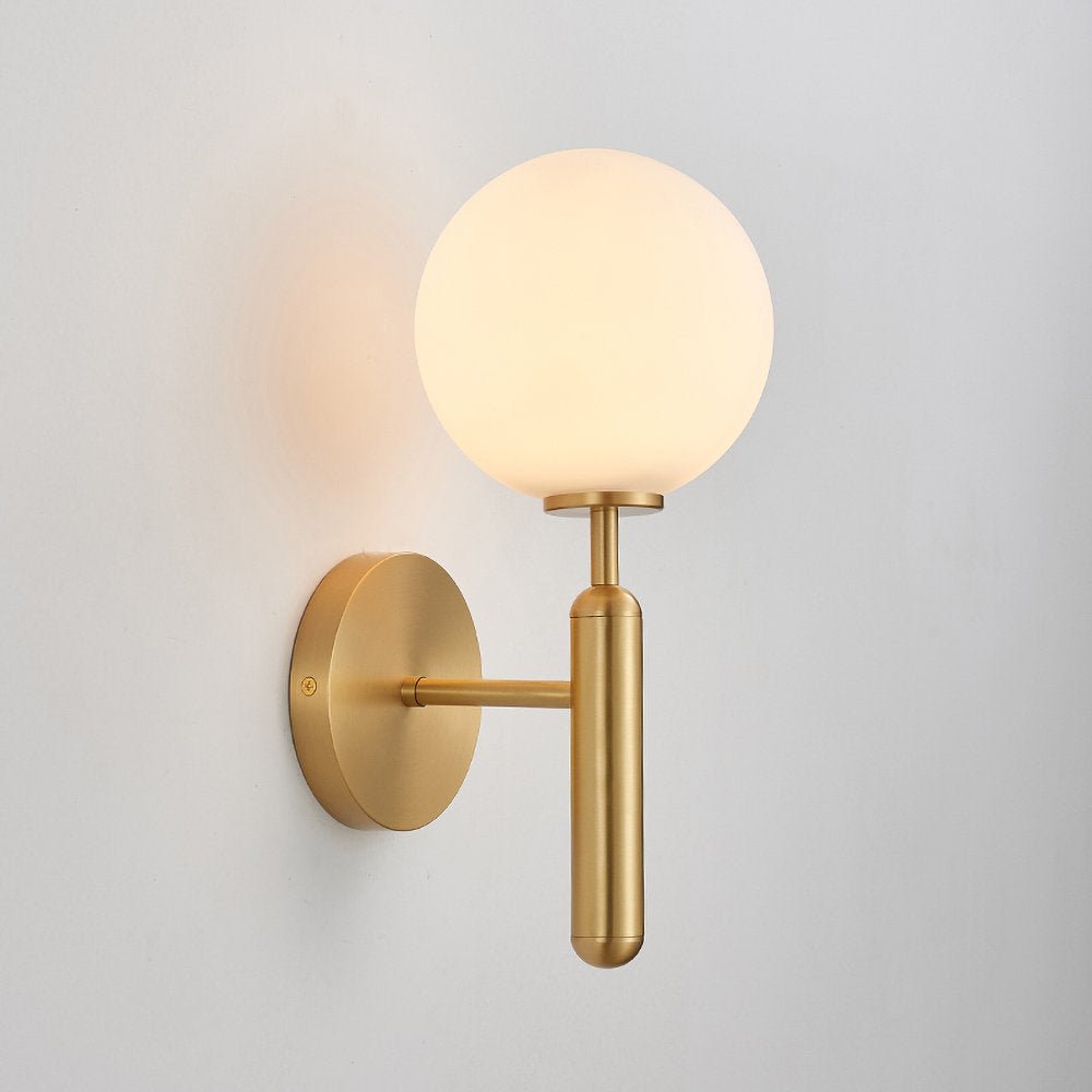 Ilirila Modern Minimalist Brass Glass Wall Light - Letslighting
