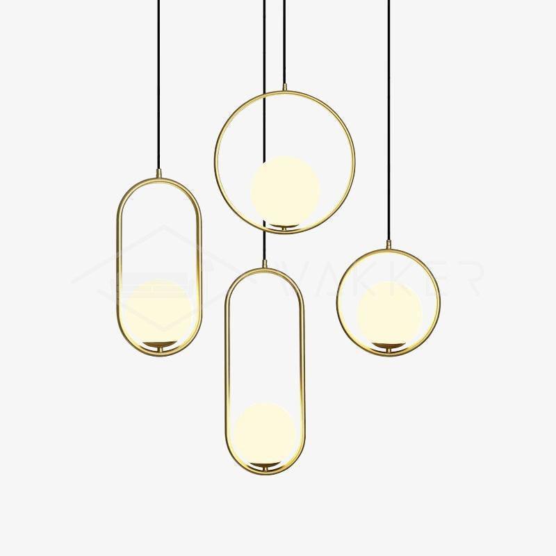 Lustra Pendant Lamp Brass Modern Ring - Letslighting