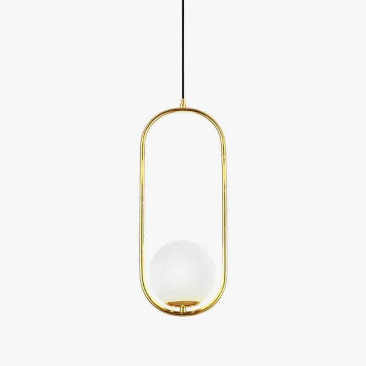 Ellipse Contemporary Brass Pendant Light - Letslighting
