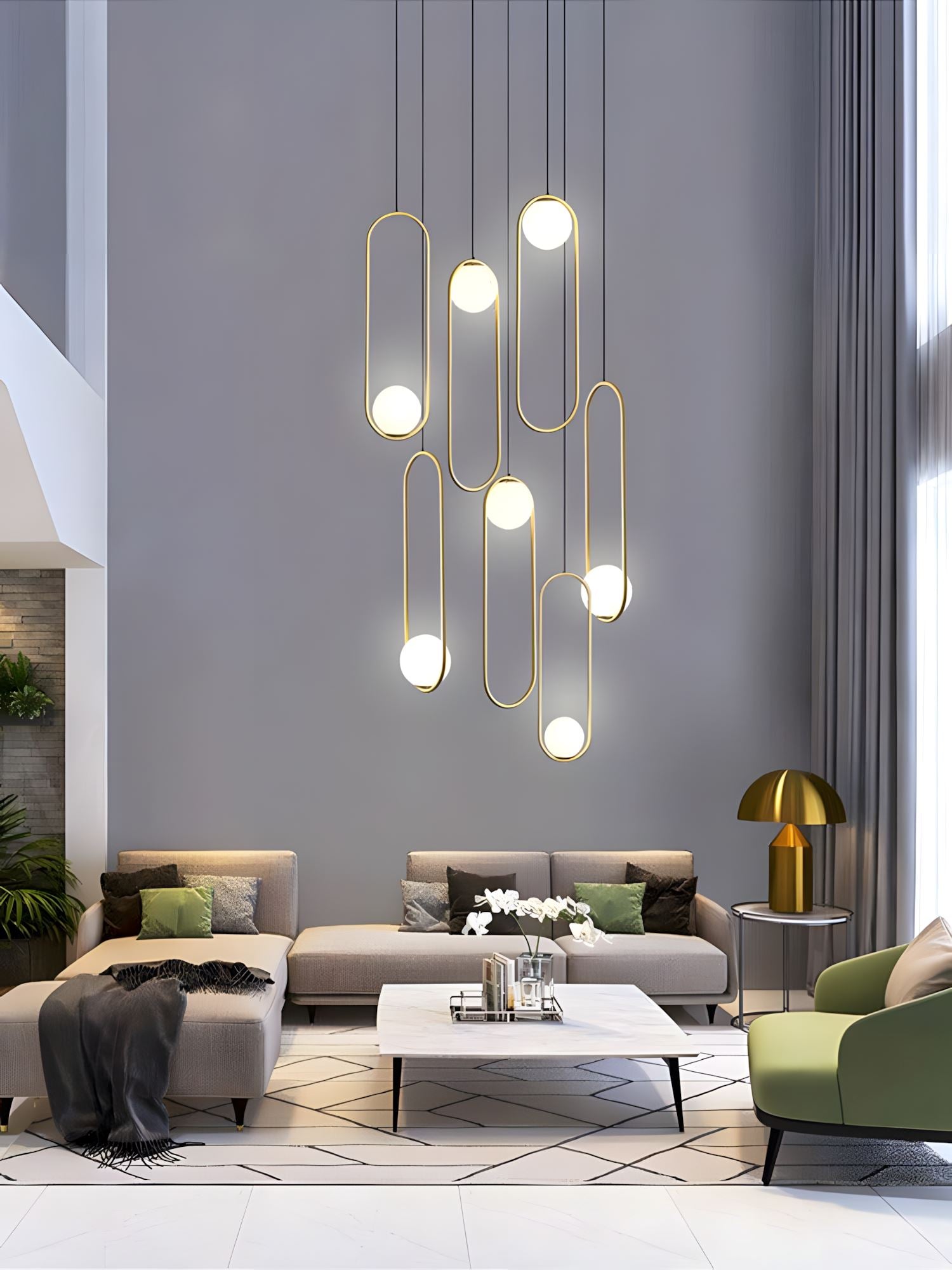 Lylorarae Modern Minimalist Combination Glass Chandelier - Letslighting