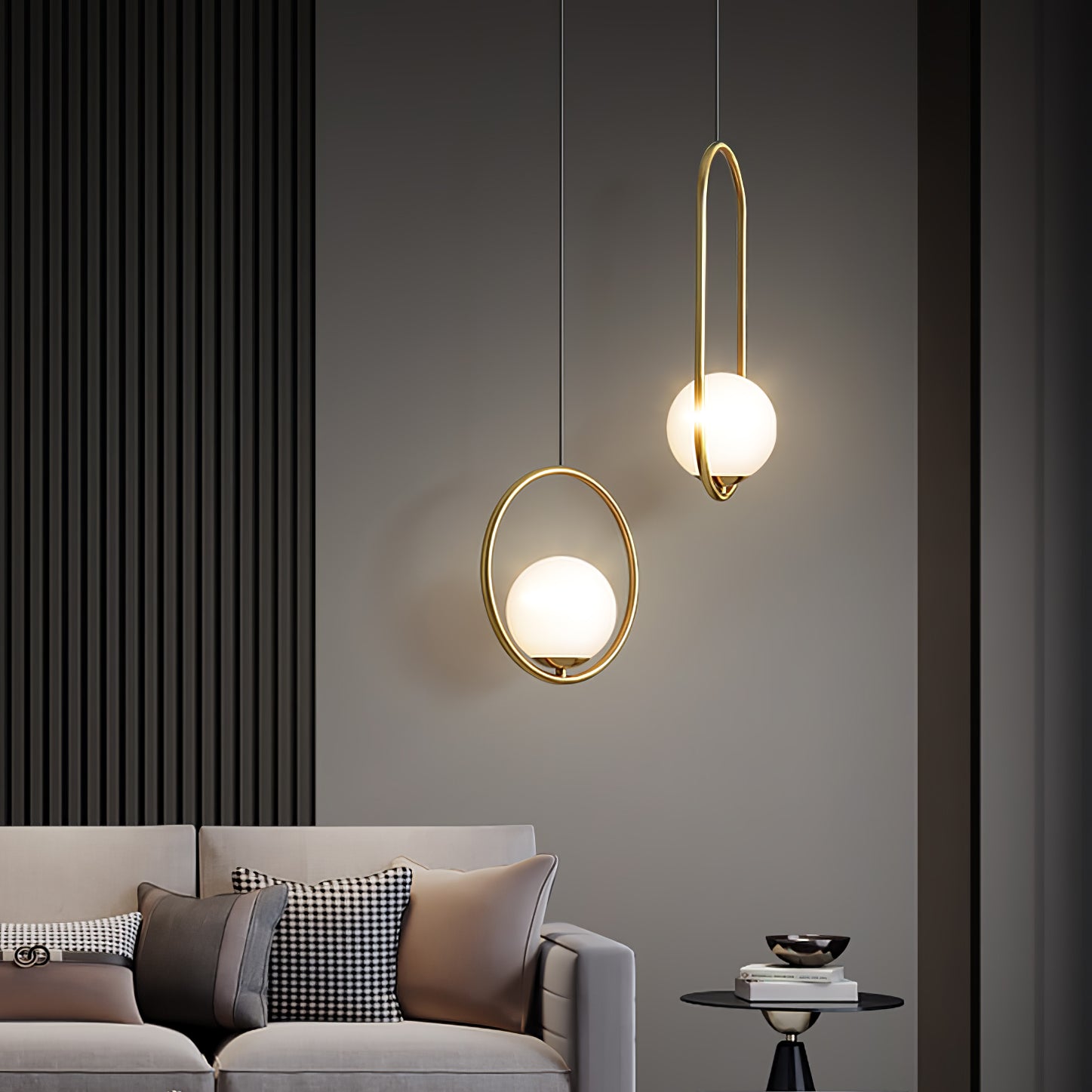 Lustra Pendant Lamp Brass Modern Ring - Letslighting
