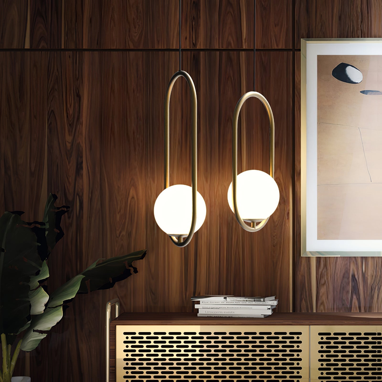 Lustra Pendant Lamp Brass Modern Ring - Letslighting