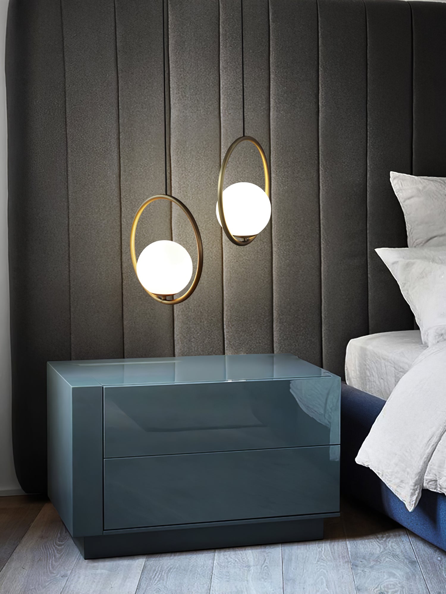 Lustra Pendant Lamp Brass Modern Ring - Letslighting