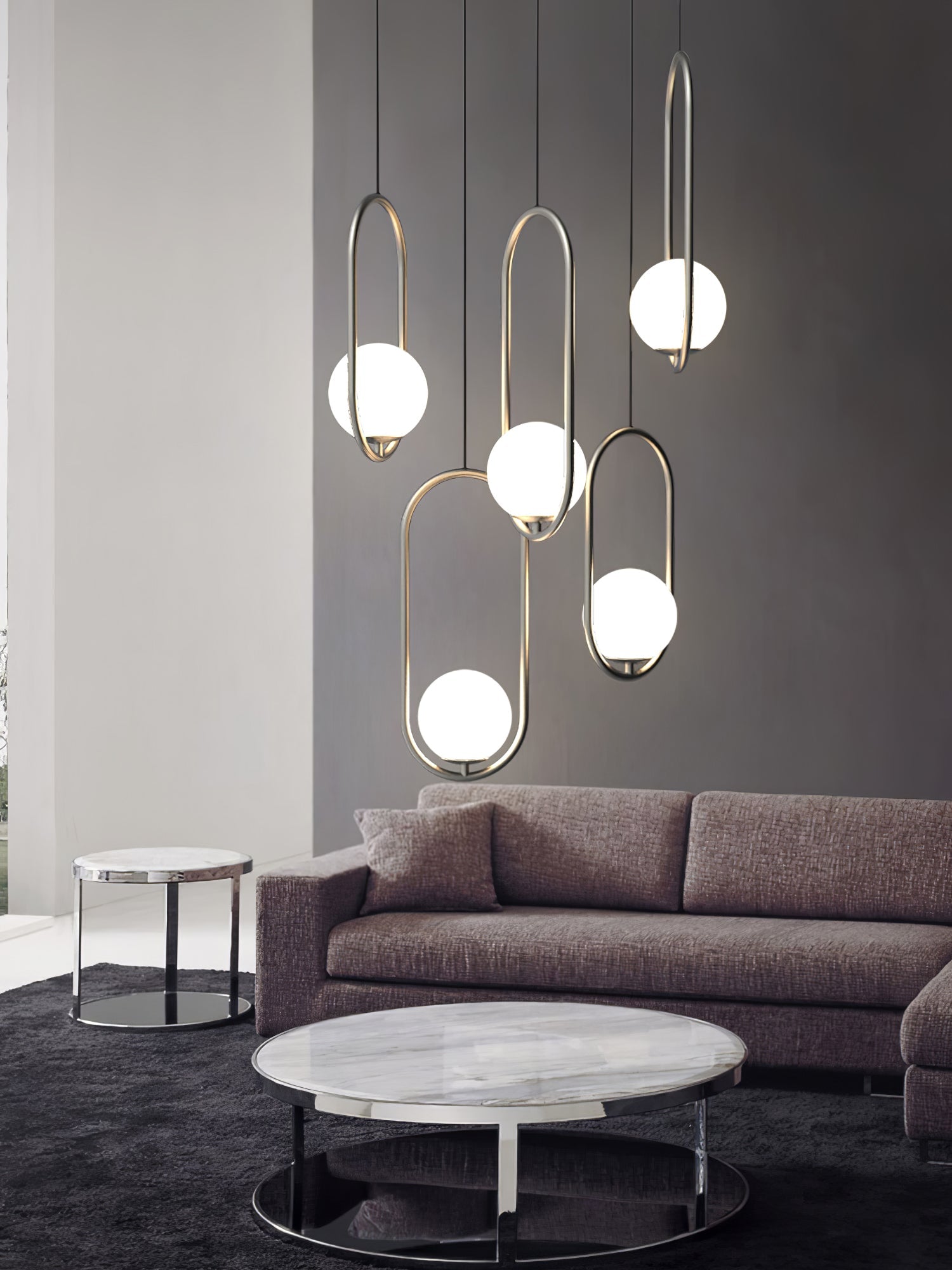 Lustra Pendant Lamp Brass Modern Ring - Letslighting