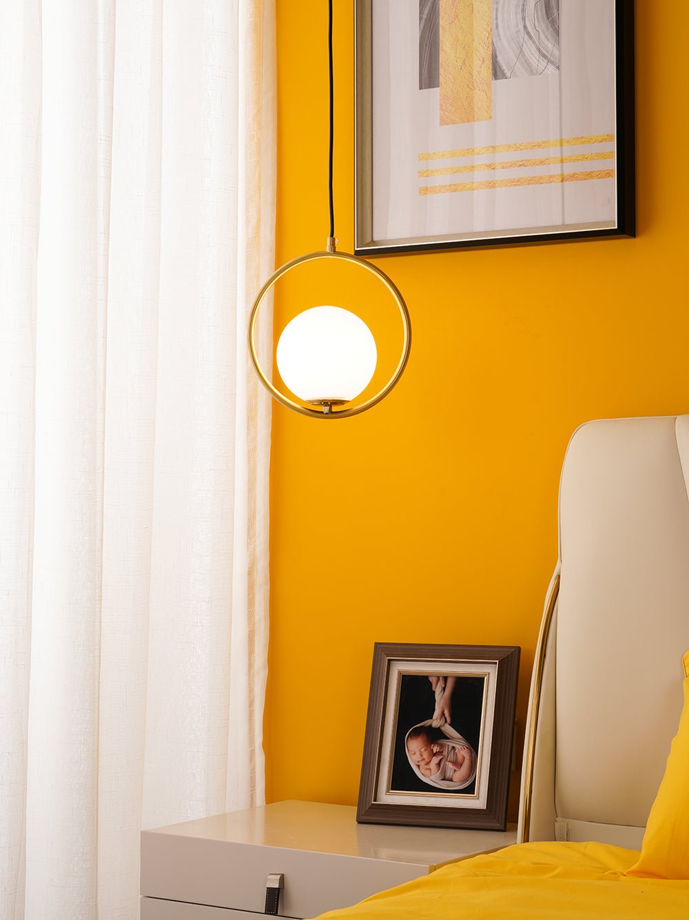 Lustra Pendant Lamp Brass Modern Ring - Letslighting