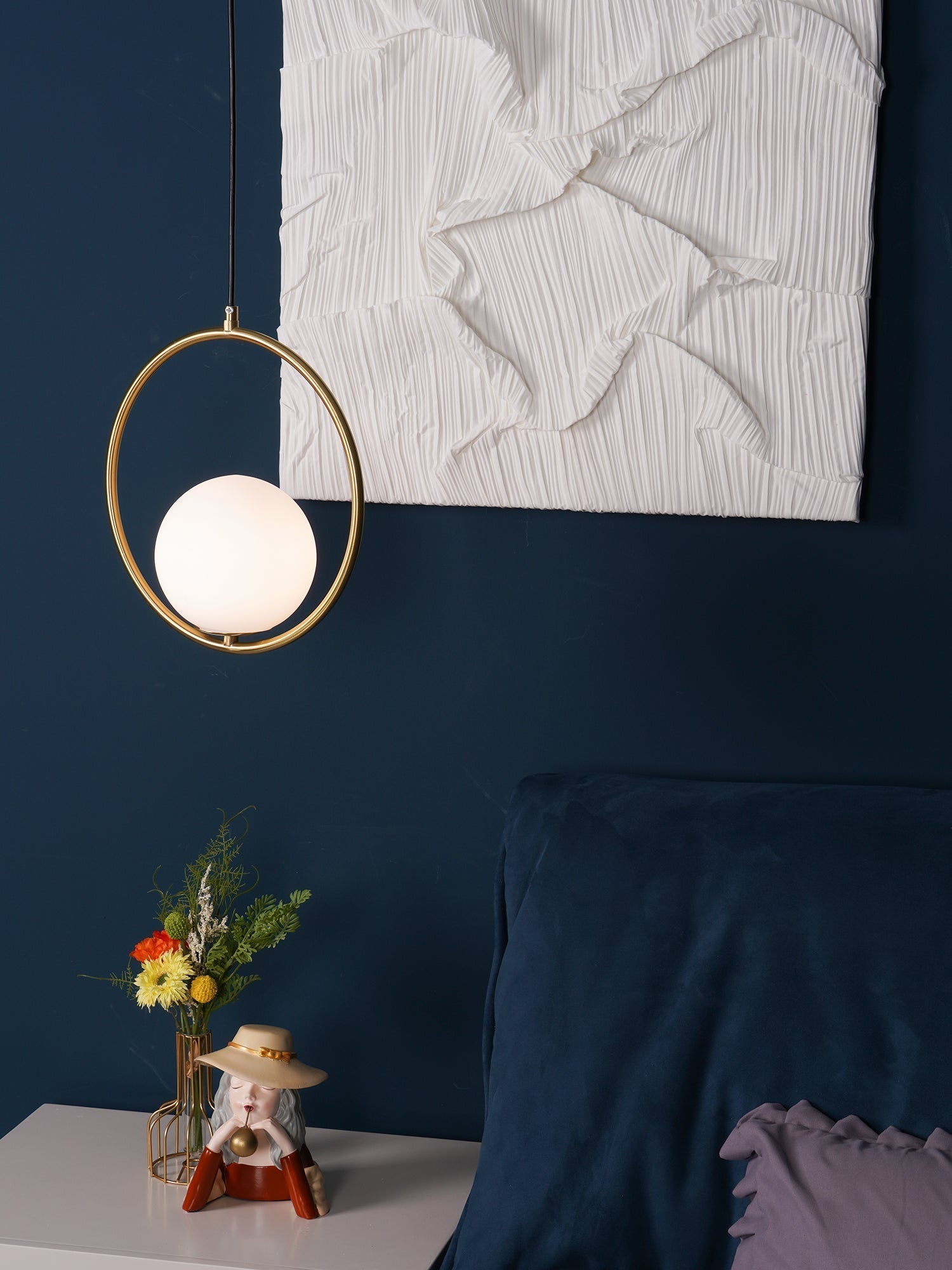 Lustra Pendant Lamp Brass Modern Ring - Letslighting