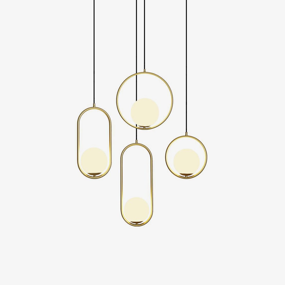 Lustra Pendant Lamp Brass Modern Ring - Letslighting