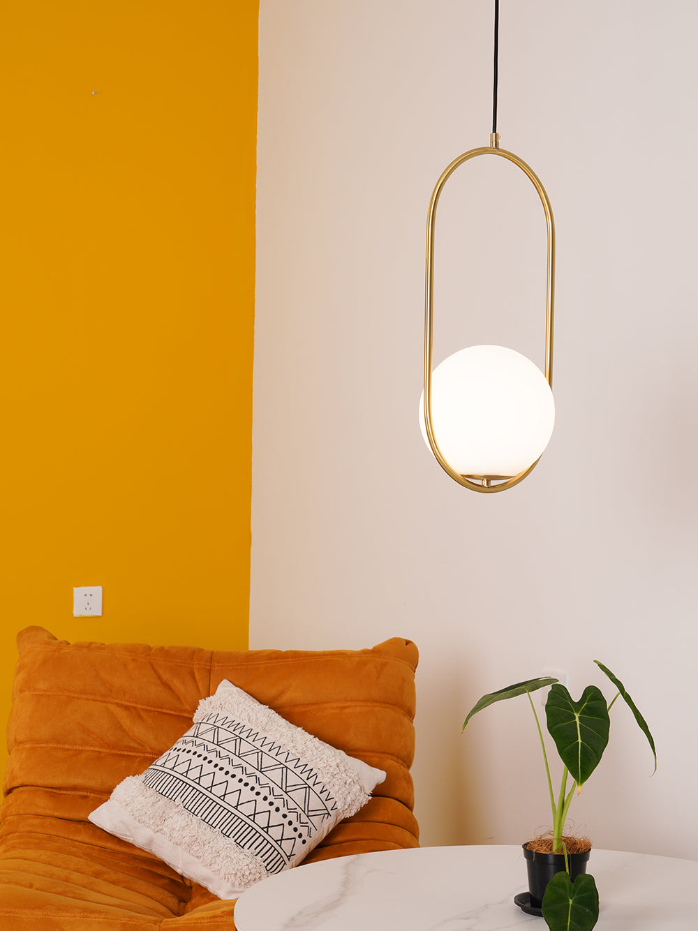 Lustra Pendant Lamp Brass Modern Ring - Letslighting