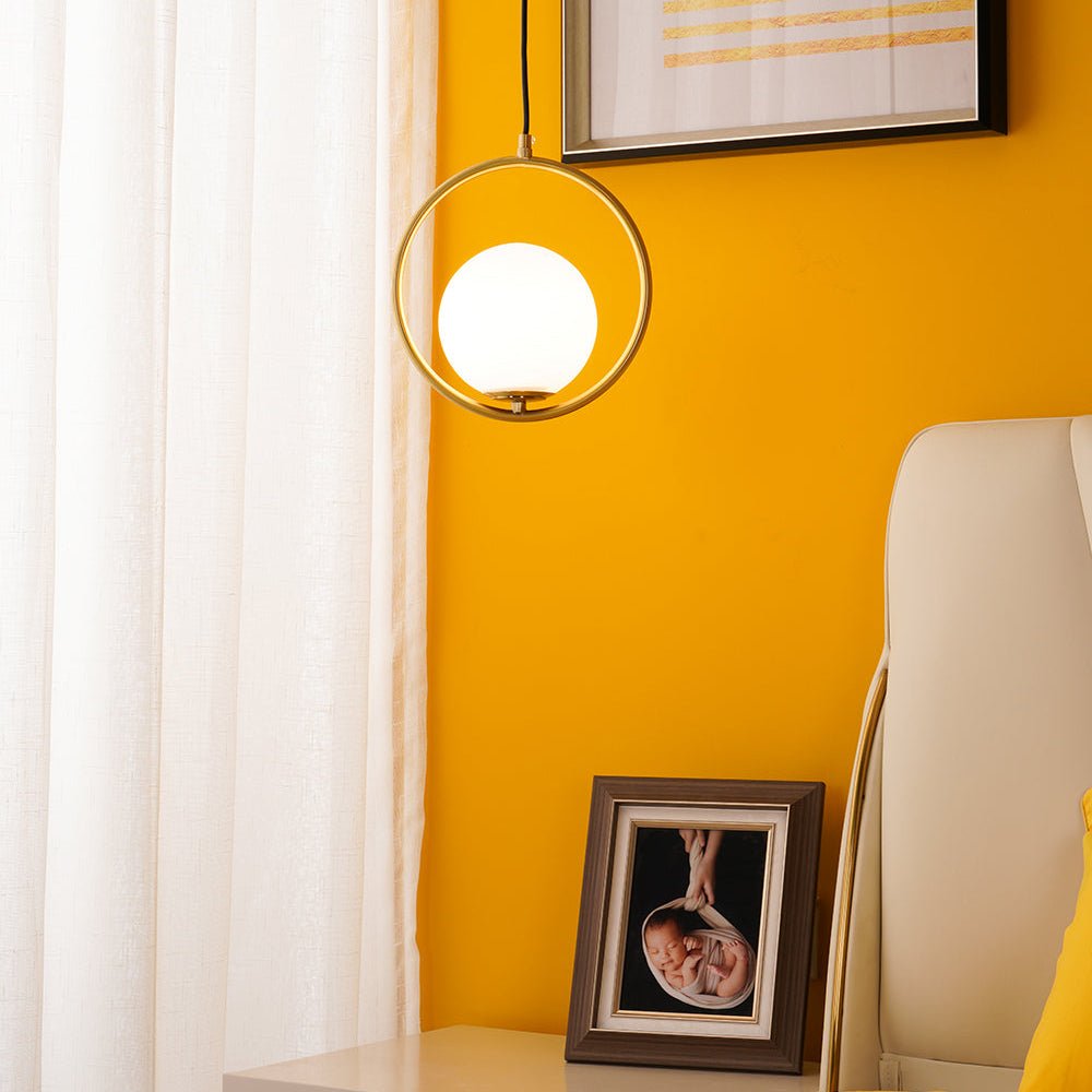 Lustra Pendant Lamp Brass Modern Ring - Letslighting