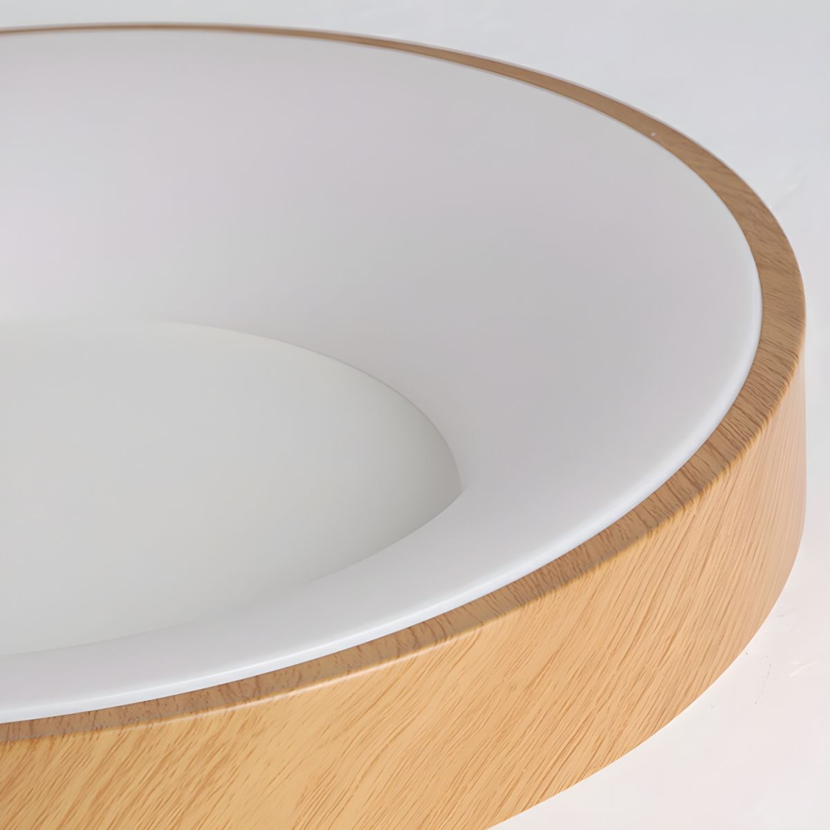 Eliriel Modern Minimalist Round Wood Flush Mount Ceiling Lamp - Letslighting