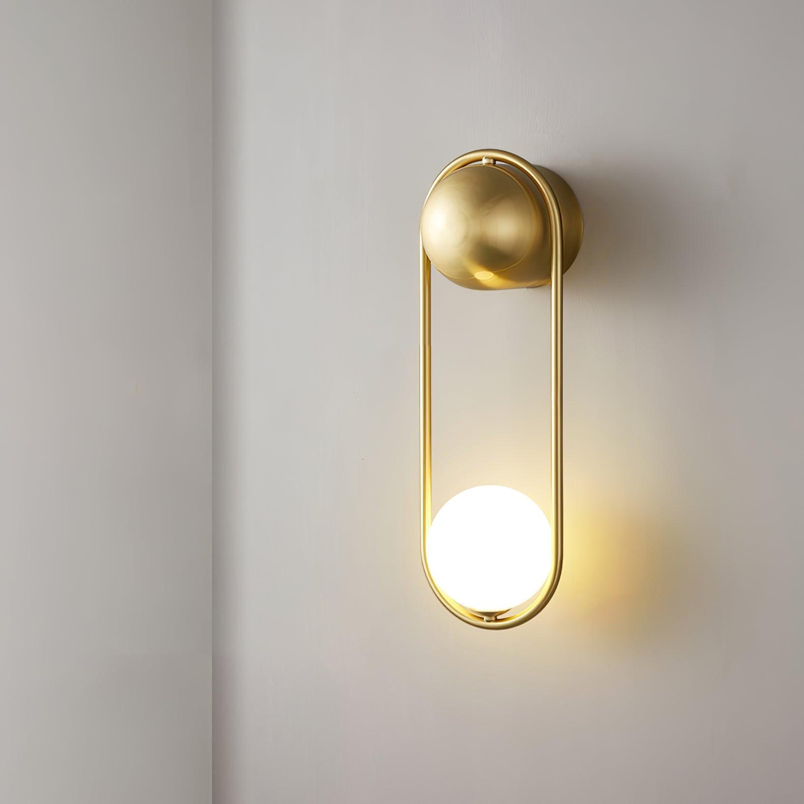 Radiain Brass Minimalist Wall Lamp - Letslighting