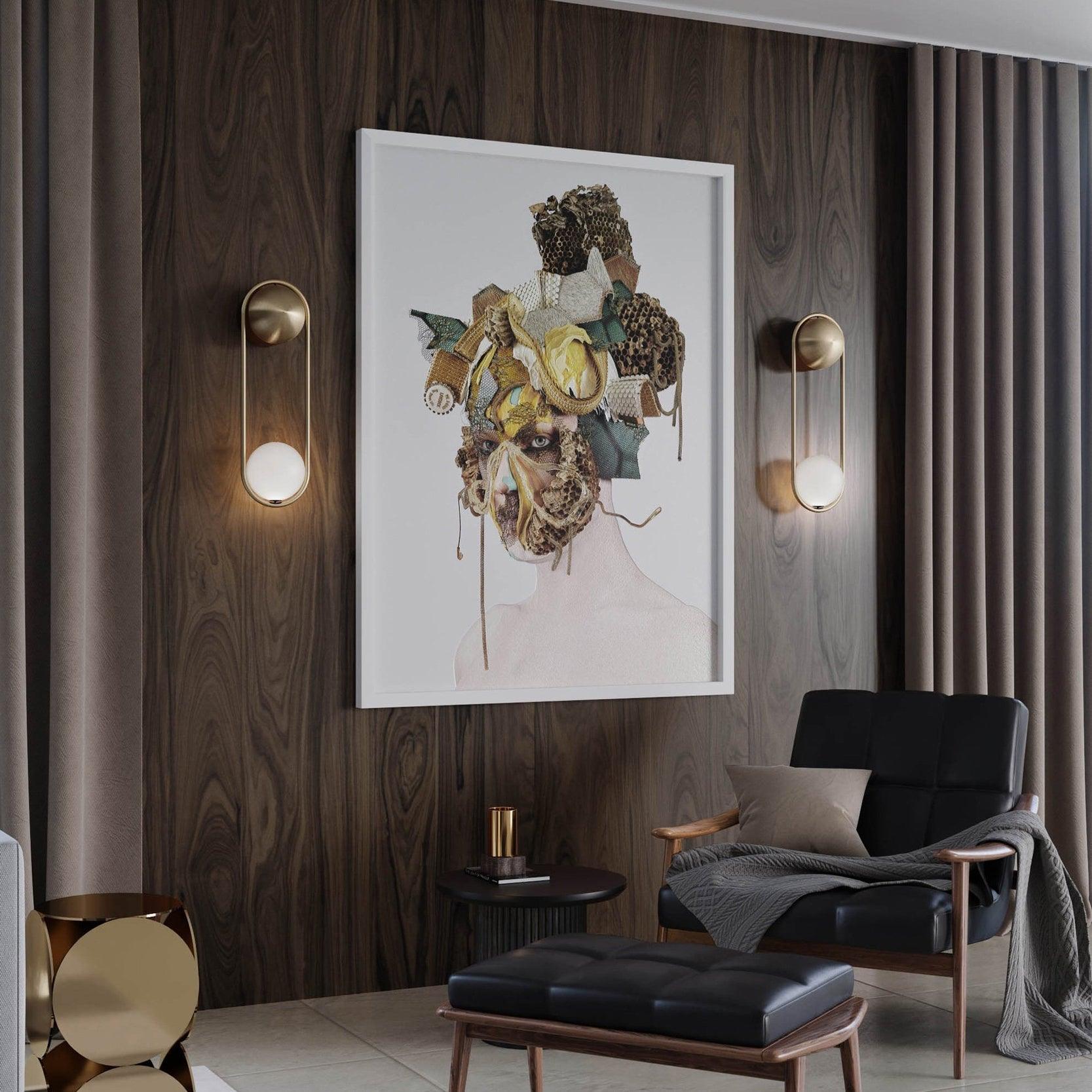 Radiain Brass Minimalist Wall Lamp - Letslighting