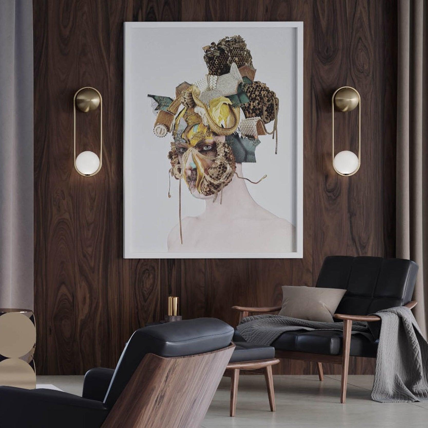 Radiain Brass Minimalist Wall Lamp - Letslighting