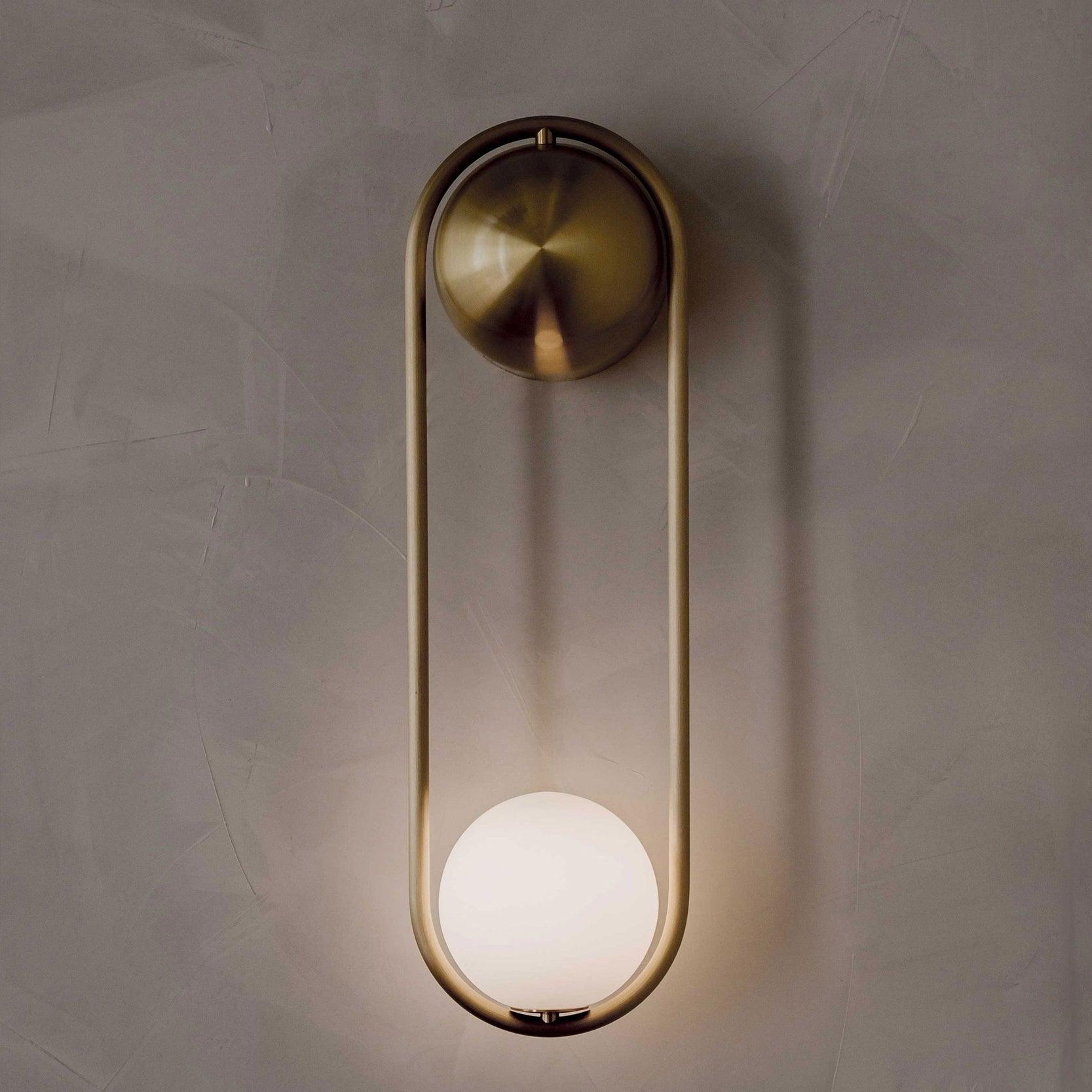 Radiain Brass Minimalist Wall Lamp - Letslighting