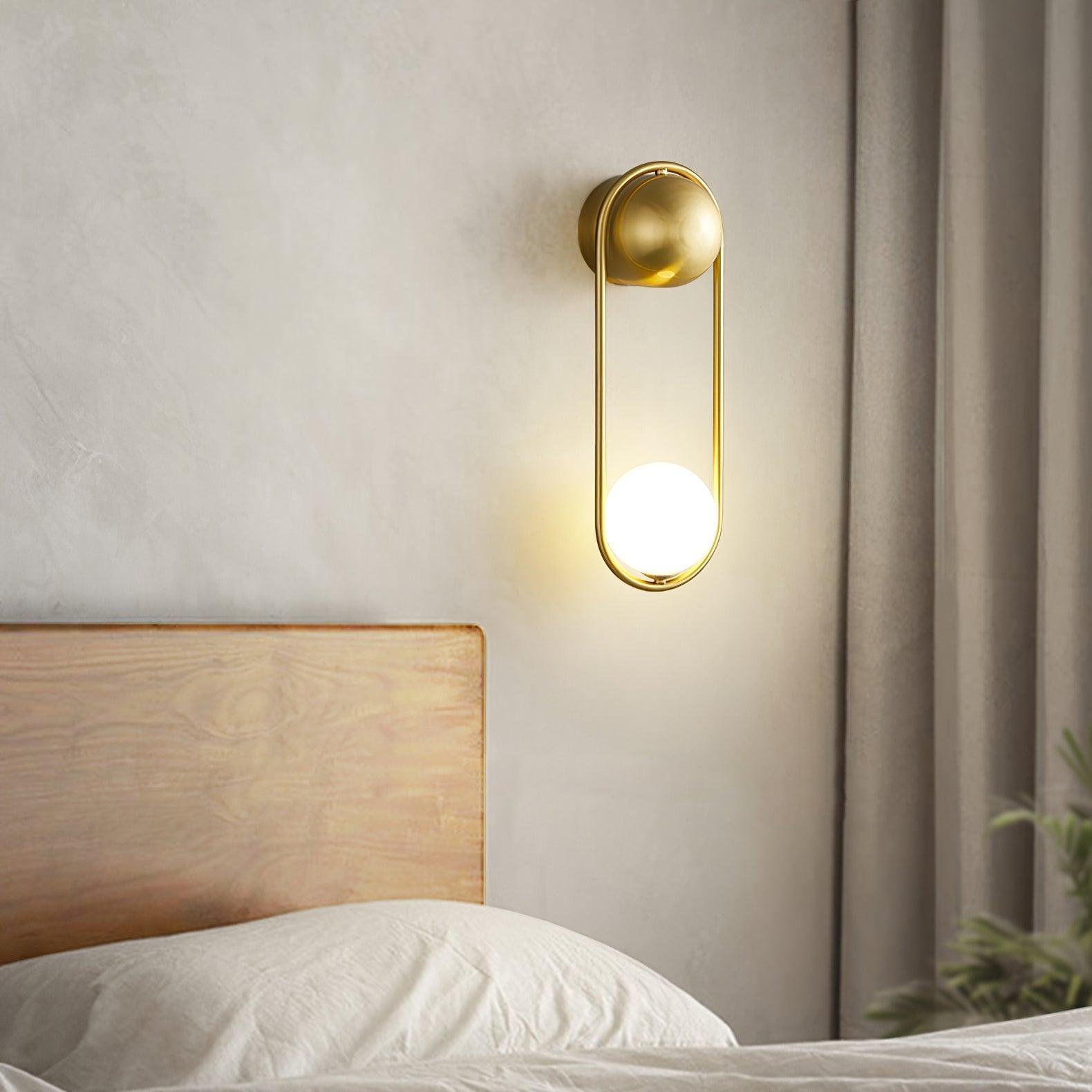 Radiain Brass Minimalist Wall Lamp - Letslighting