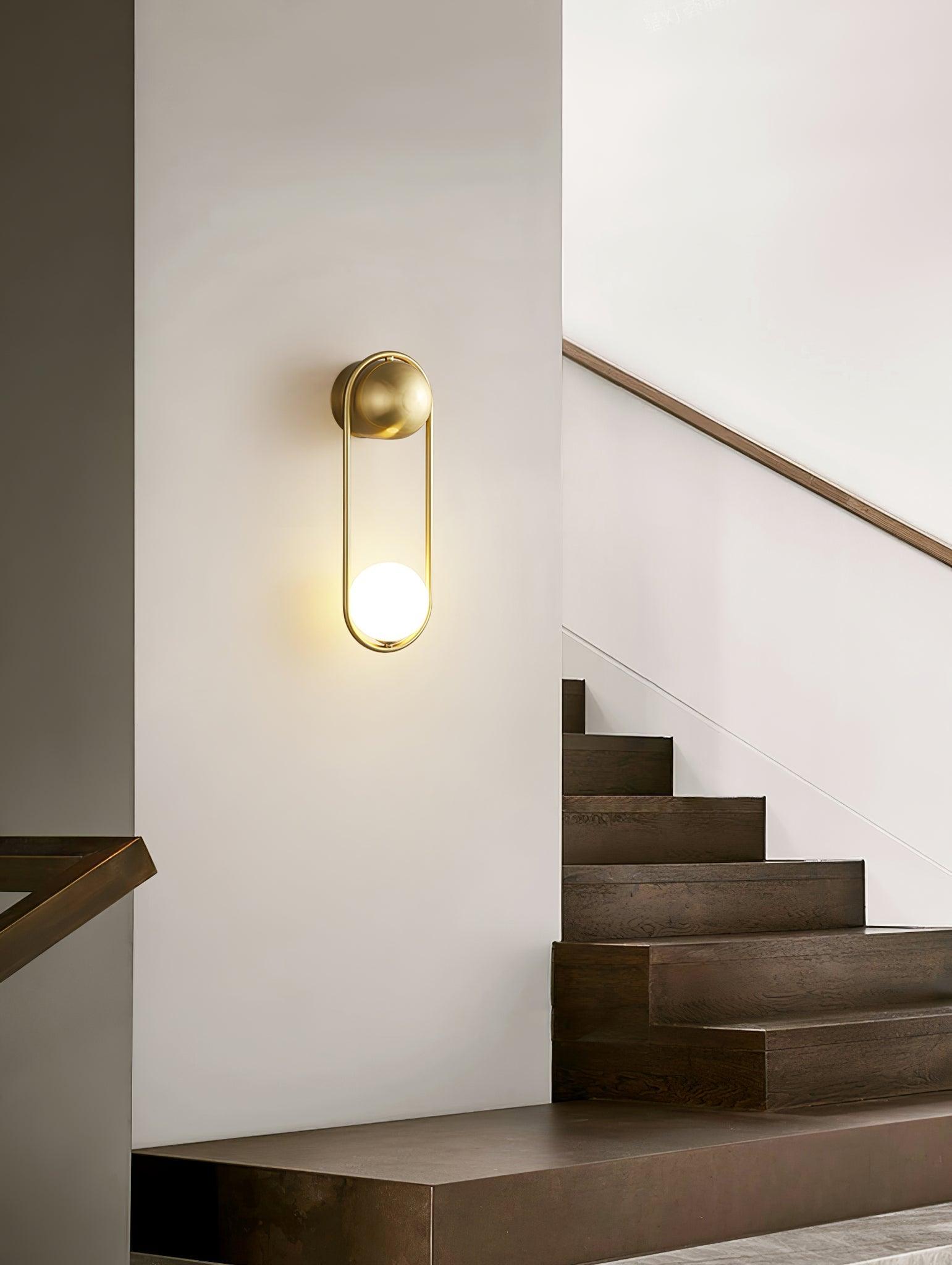 Radiain Brass Minimalist Wall Lamp - Letslighting